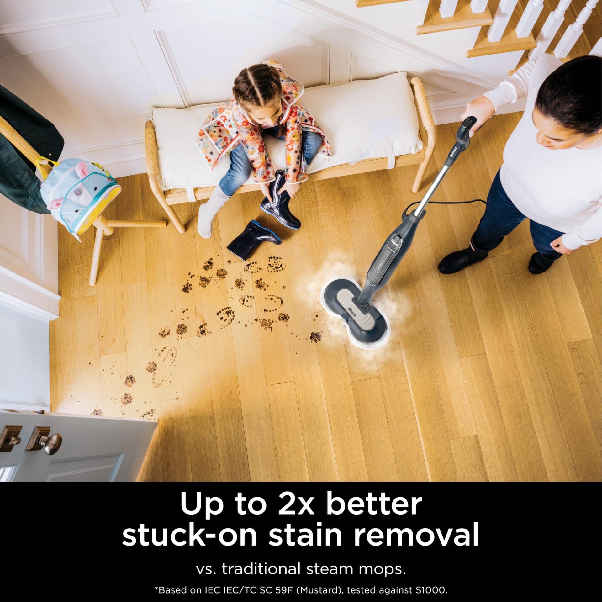 Shark S7201 Steam & Scrub Hard Floor Steam Mop with Steam Blaster Technology & LED Headlights - Review Image 2