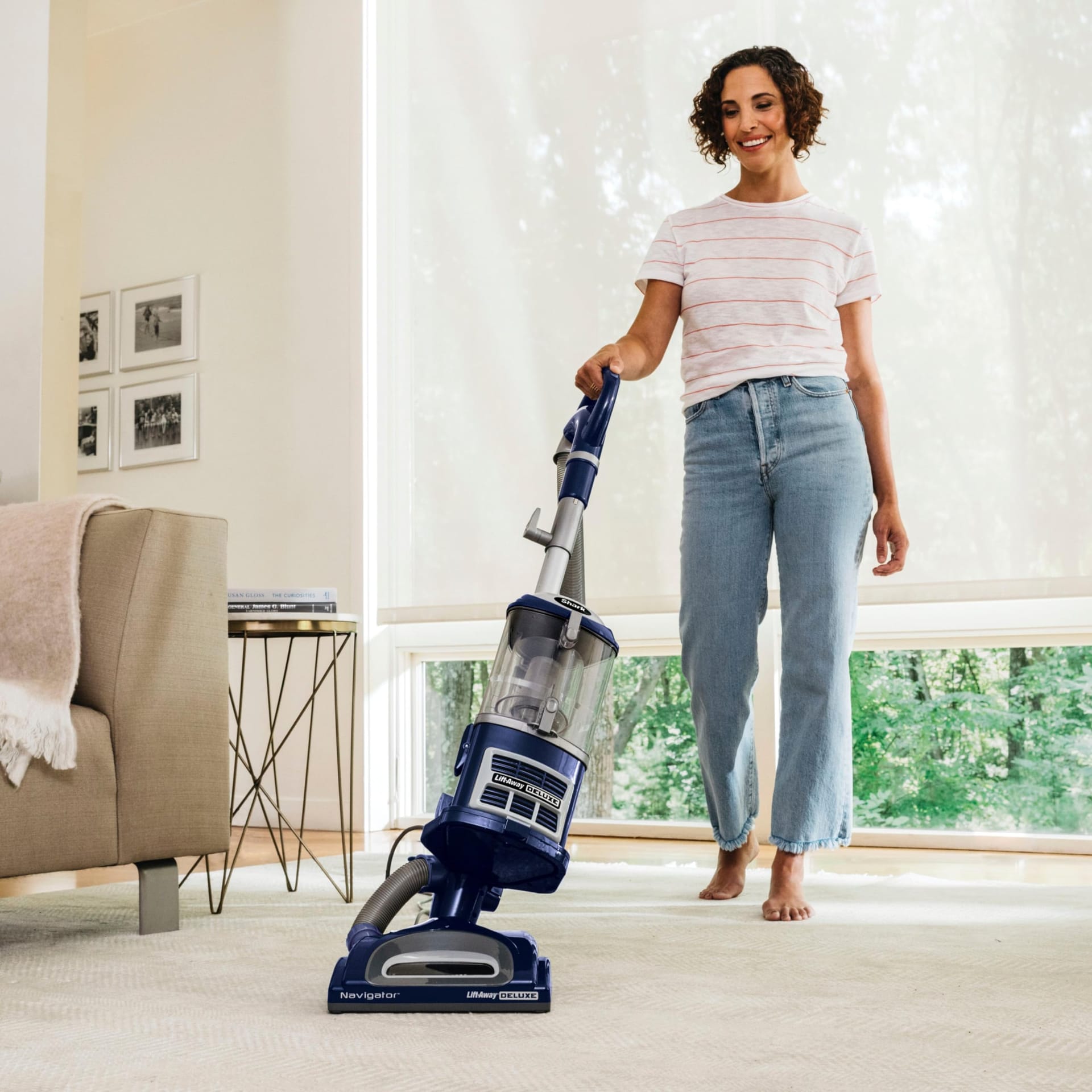 Shark Navigator NV360 Lift-Away Professional Upright Vacuum with Complete Seal Technology, Swivel Steering, Blue (Renewed) - Review Image 2
