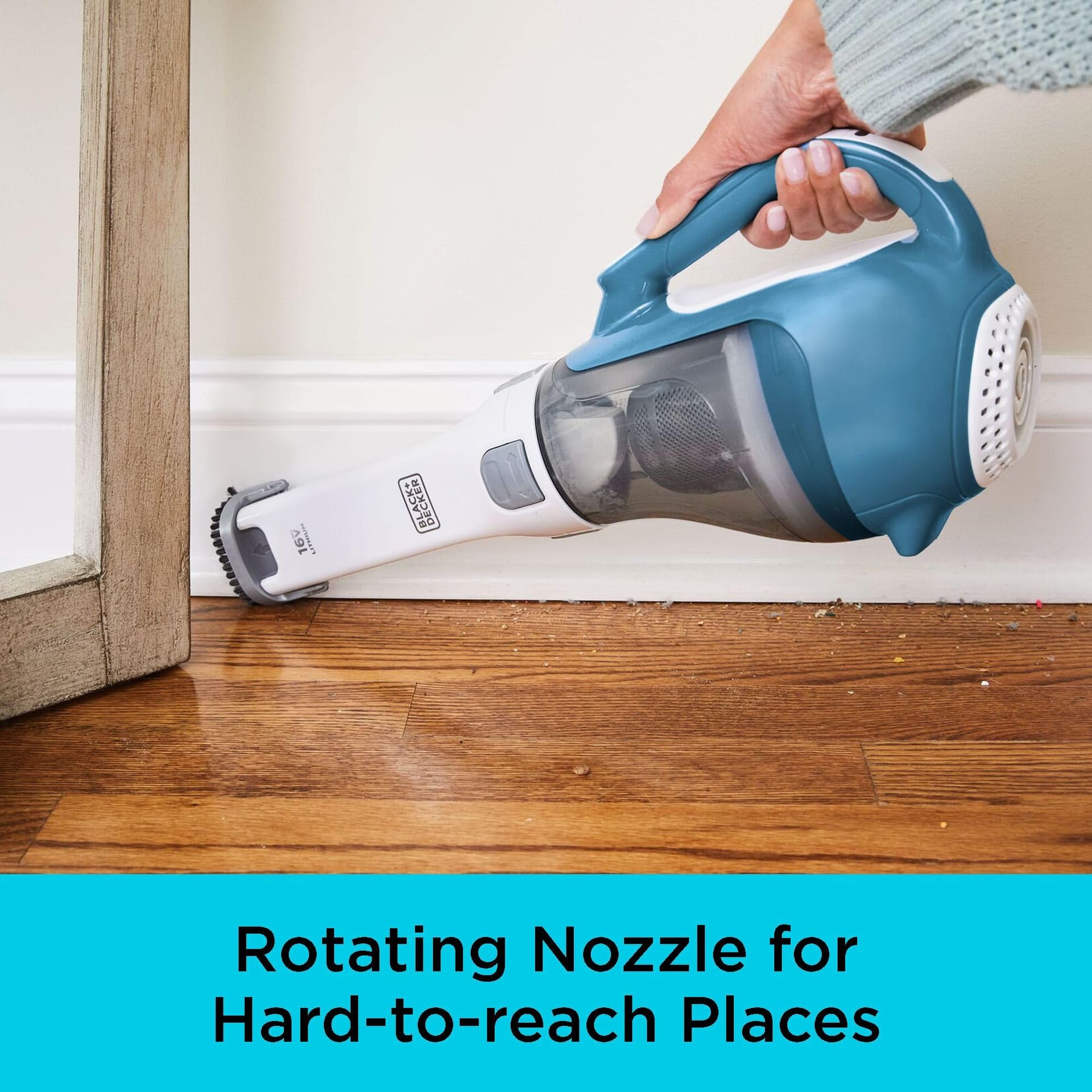 Black+Decker Dustbuster Advancedclean Cordless Handheld Vacuum with Crevice Tool, Compact for Home and Car Cleaning (CHV1410L) - Review Image 4