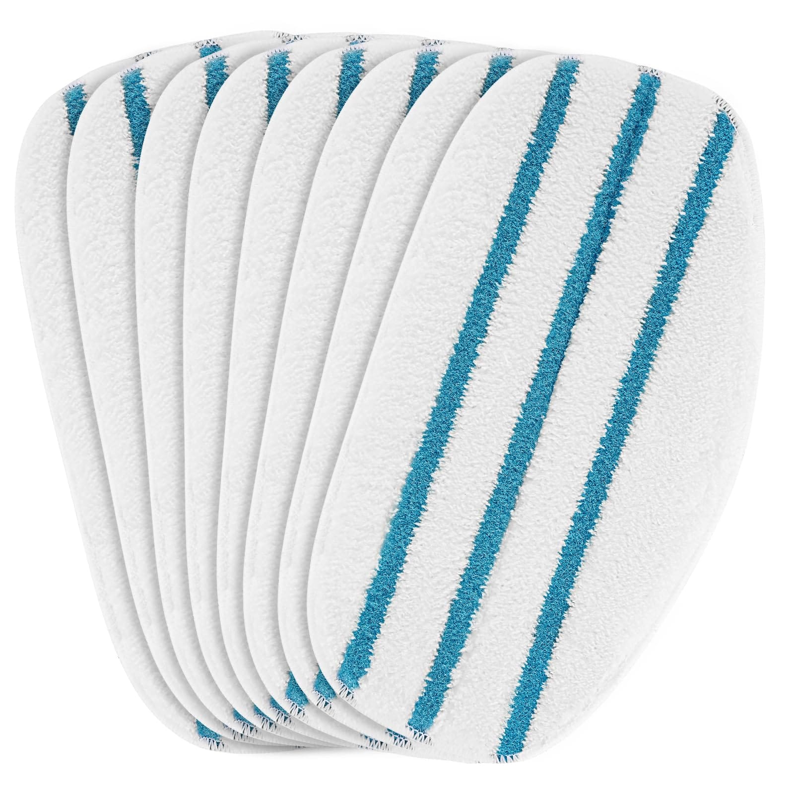 Linniw 8 Pack Replacement Microfibre Steam Mop Pads Compatible with Pursteam Thermapro 10-In-1