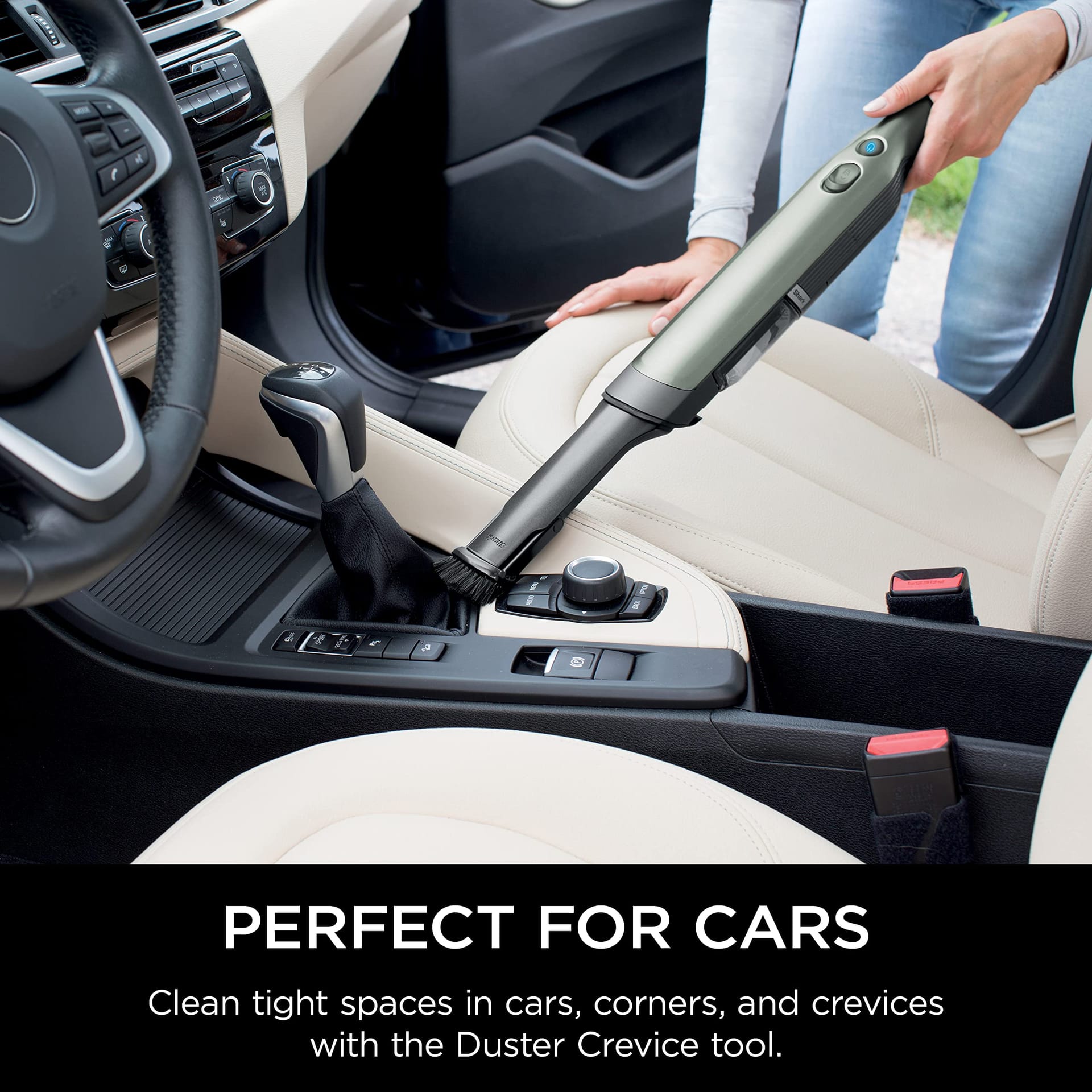 Lightweight Shark Wandvac Cordless Handheld Vacuum with Powerful Suction, Charging Dock, and One-Touch Empty - Sage Green - Review Image 5