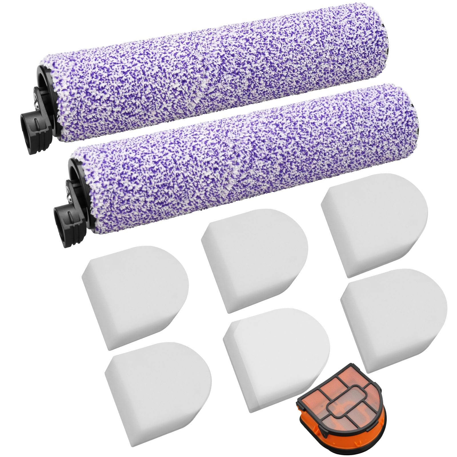 Herosky Replacement Brush and Filter Kit for Shark WD101 HydroVac XL Cordless Stick Vacuum