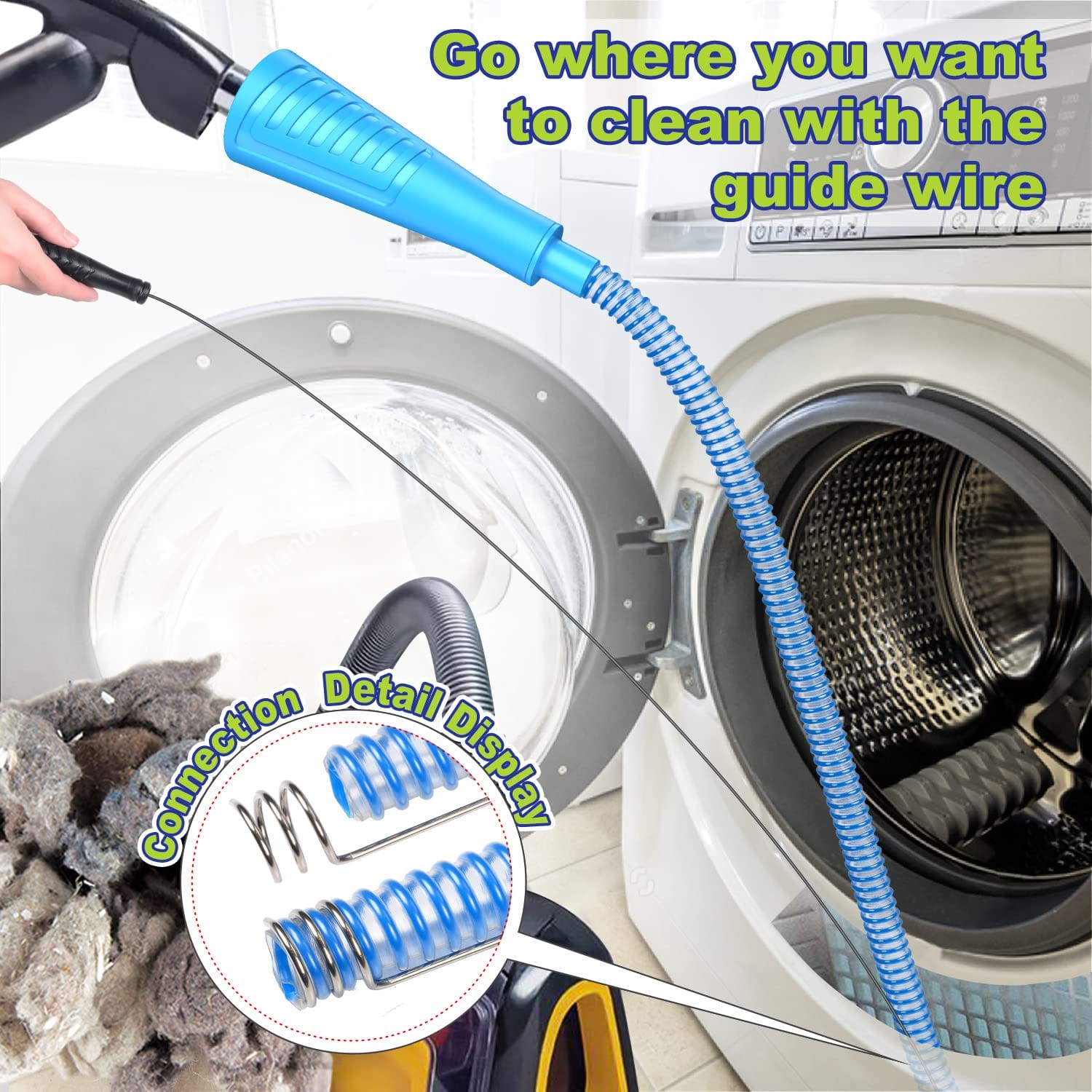 Sealegend Dryer Vent Cleaner Kit with HEPA Filter & Powerful Suction | Lint Remover Vacuum Attachment - Review Image 3