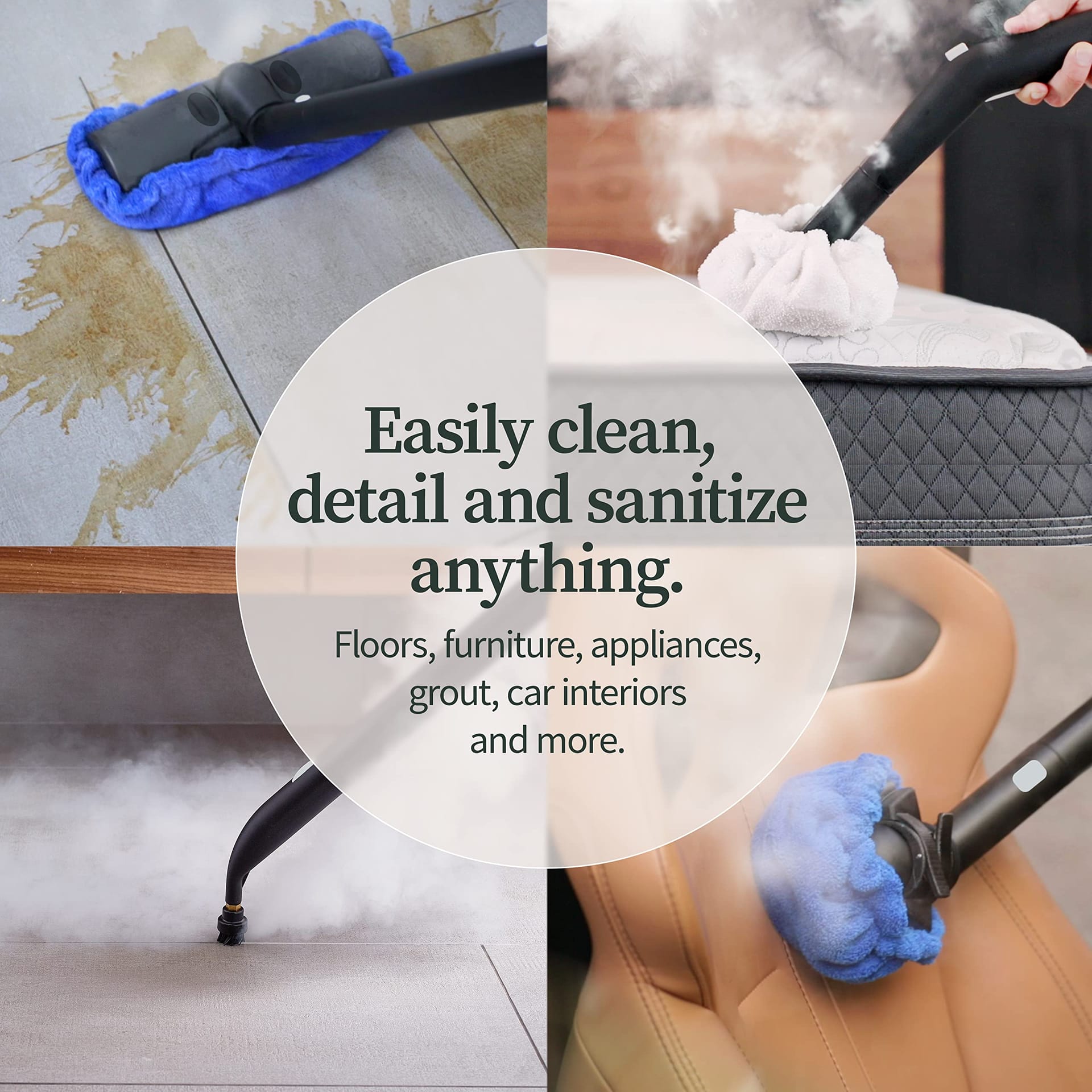 Dupray Neat Steam Cleaner - Powerful Multipurpose Portable Steamer for Floors, Cars, Tiles - Chemical Free Disinfection - Kills 99.99%* of Bacteria and Viruses - Review Image 5