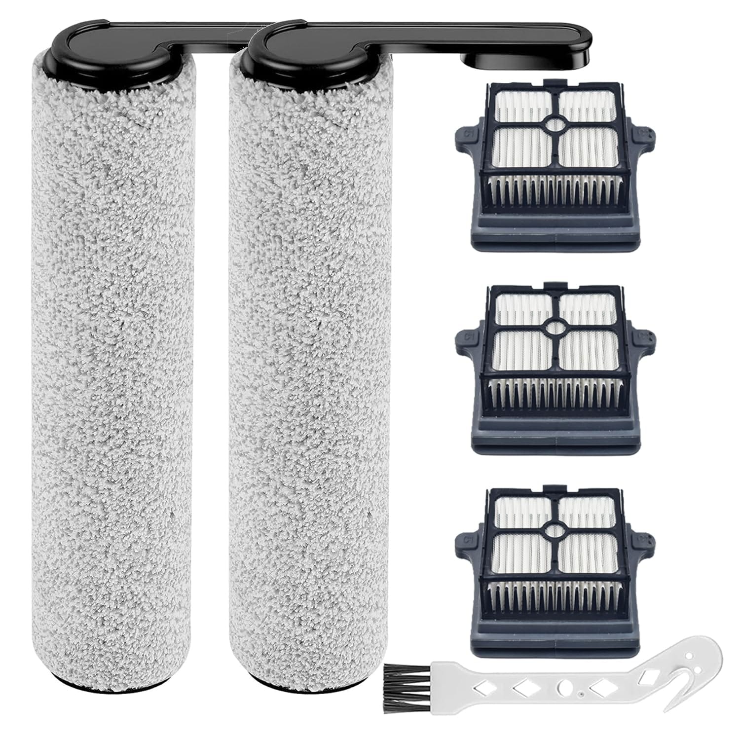 Pet Hair Vacuum Replacement Brush Roller & Filter Set for Tineco Floor One S6/S7 Pro Wet-Dry Cordless Vacuum Cleaner