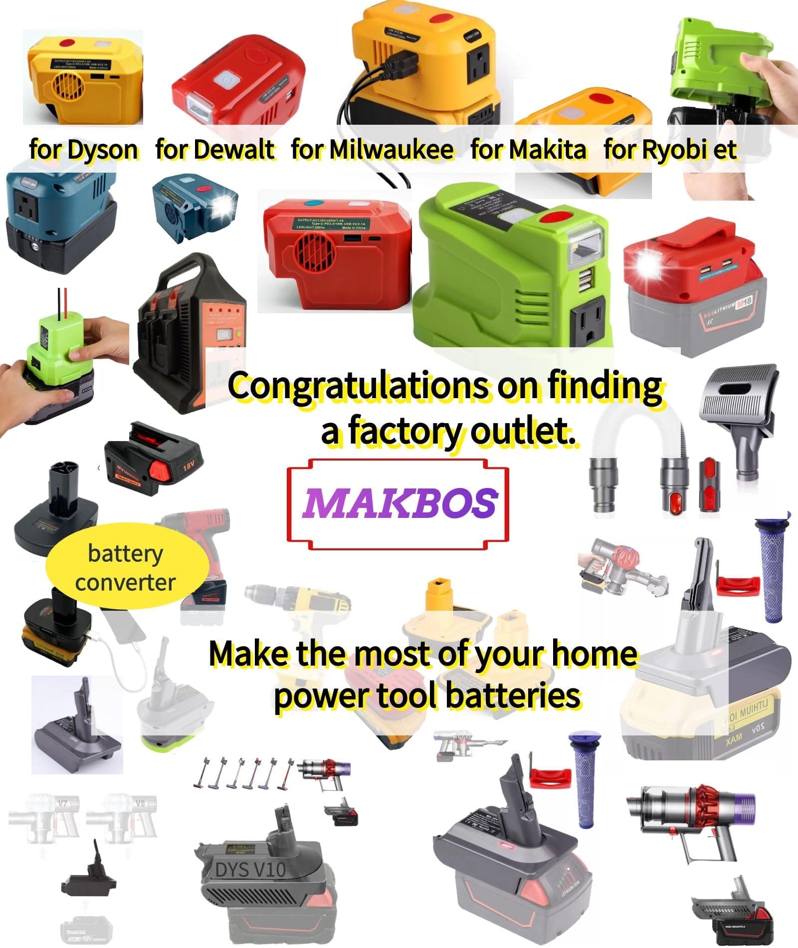 Cordless Battery Converter for Dyson V7 V8 Vacuum, Compatible with Milwaukee 18V Lithium Battery - Review Image 5