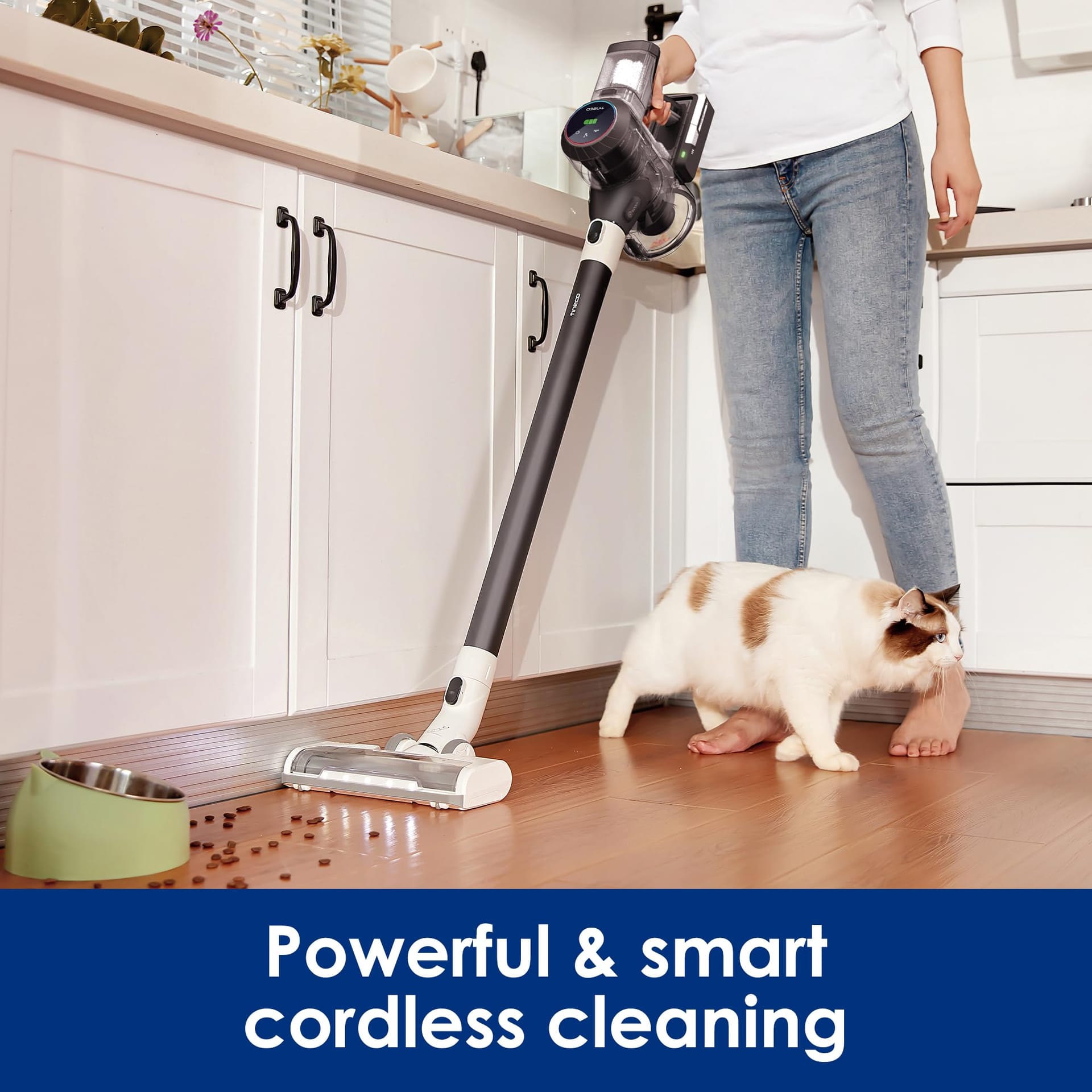 Tineco Pure One S11 Grey Cordless Smart Stick Handheld Vacuum Cleaner - Strong Suction, Lightweight, Deep Clean for Pet Hair, Hard Floors, Carpets, Cars - Review Image 2