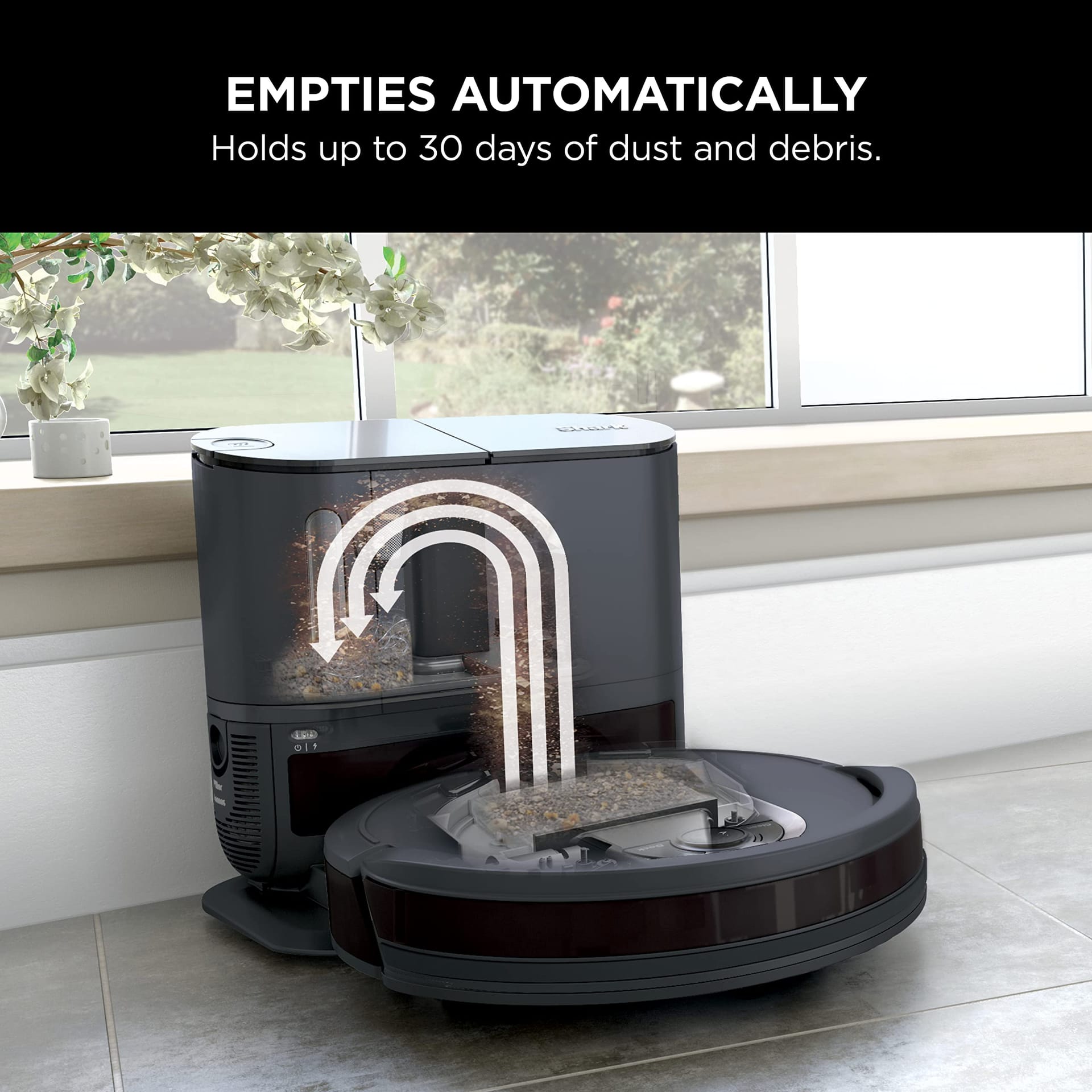Shark EZ Robot Vacuum RV912S with Self-Empty Base, Bagless, Wifi, Powerful Suction - Dark Gray (Renewed) - Review Image 2