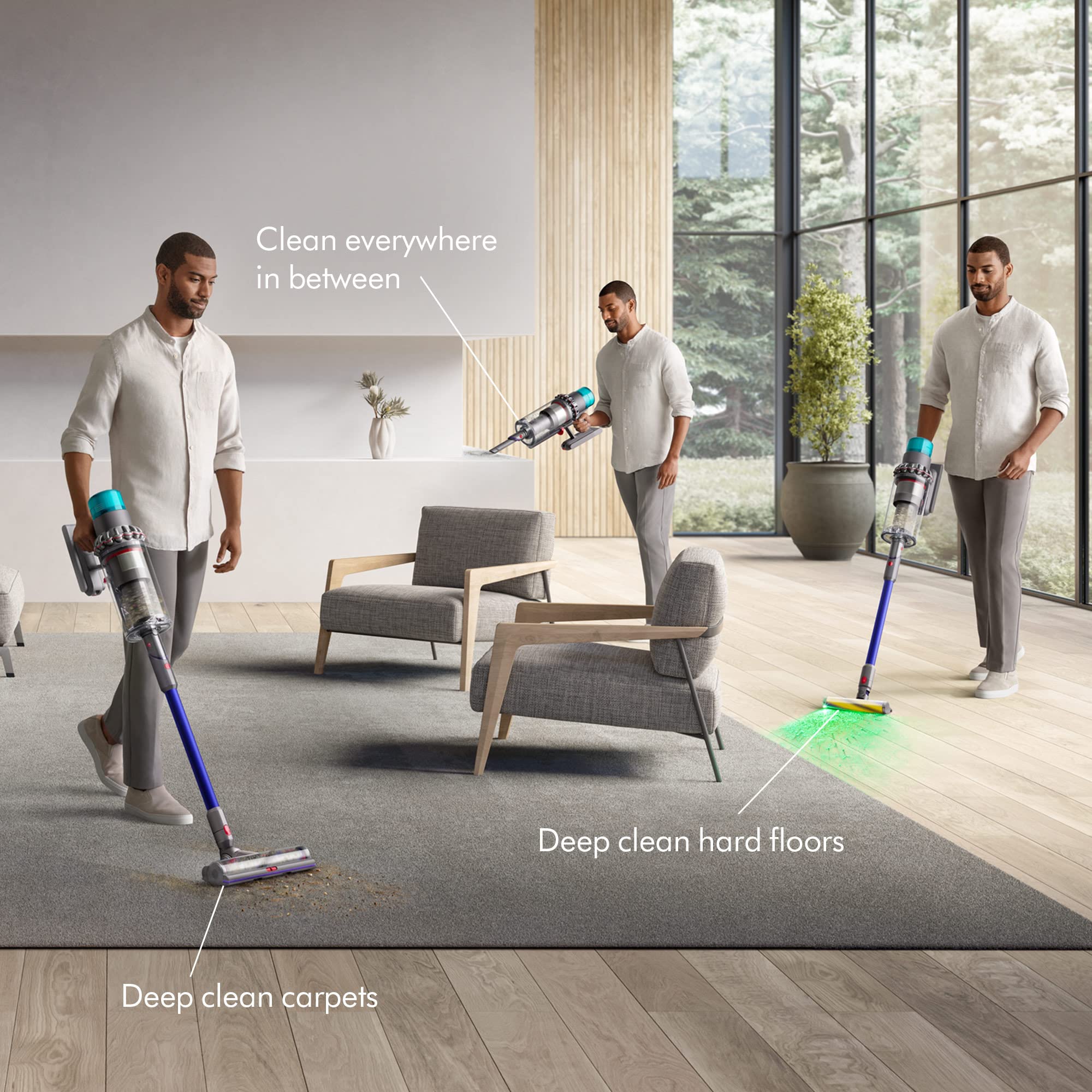 Dyson Gen5Outsize Cordless Vacuum Cleaner, Nickel/Blue - Powerful Cordless Stick Vacuum with HEPA Filtration - Review Image 2