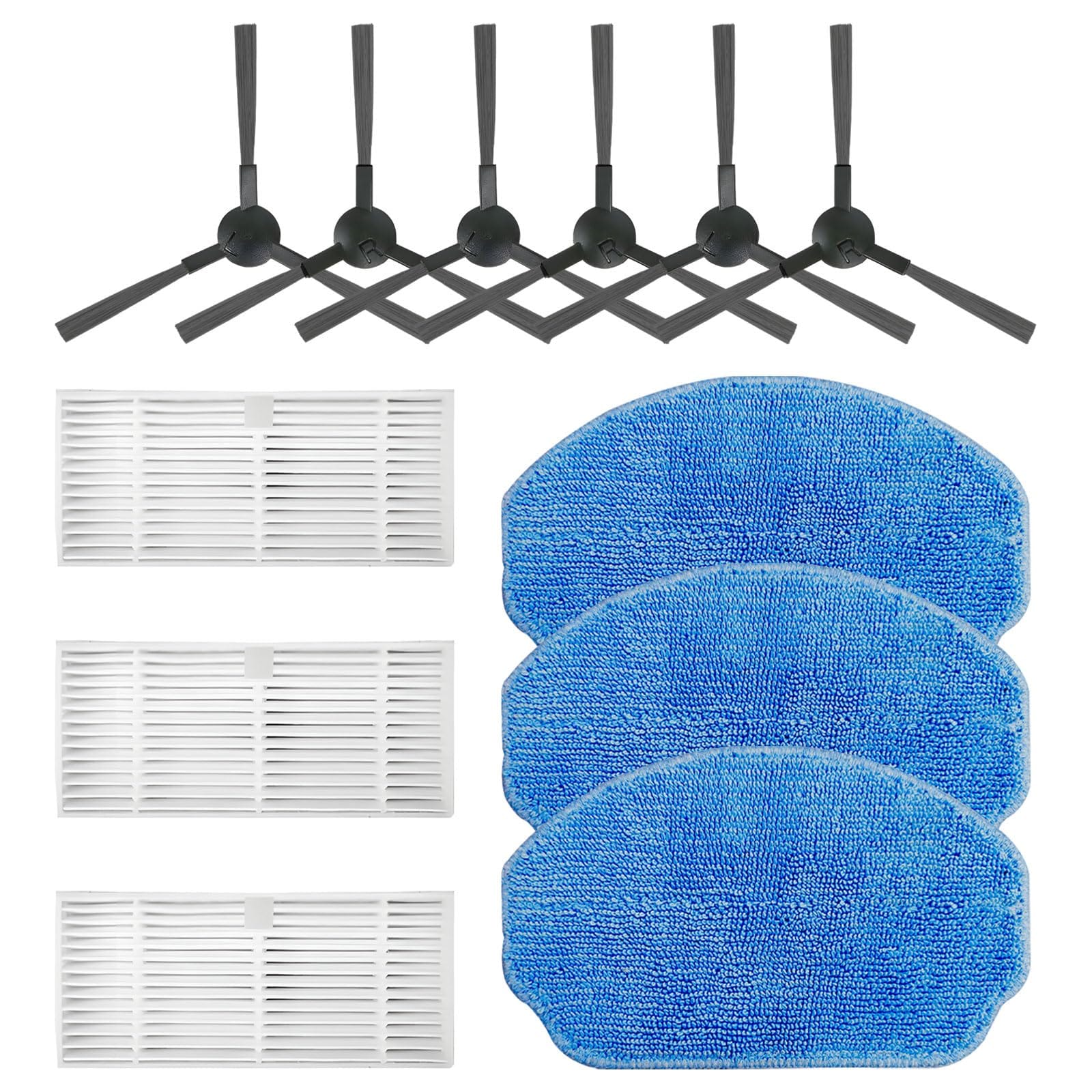HEPA Filter Vacuum Spare Replacement Parts Compatible with MAMNV BR150 BR151, ZCWA BR150 BR151, MANVINS G20 Robot Vacuum and Mop Combo Accessories