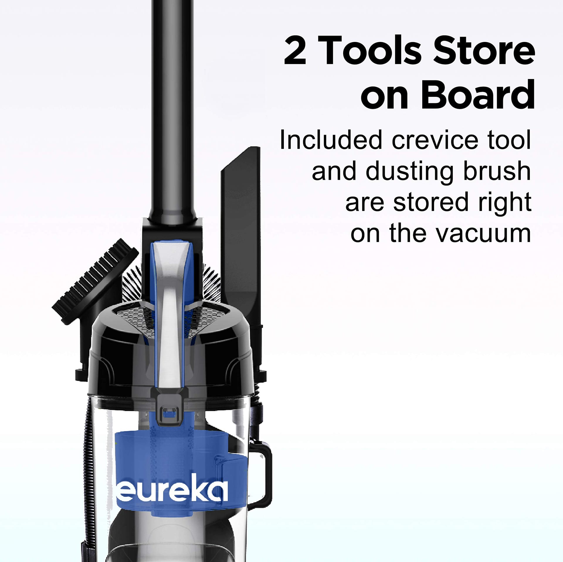 Lightweight Blue Eureka Airspeed Compact Bagless Upright Vacuum Cleaner with Replacement Filter - Review Image 4