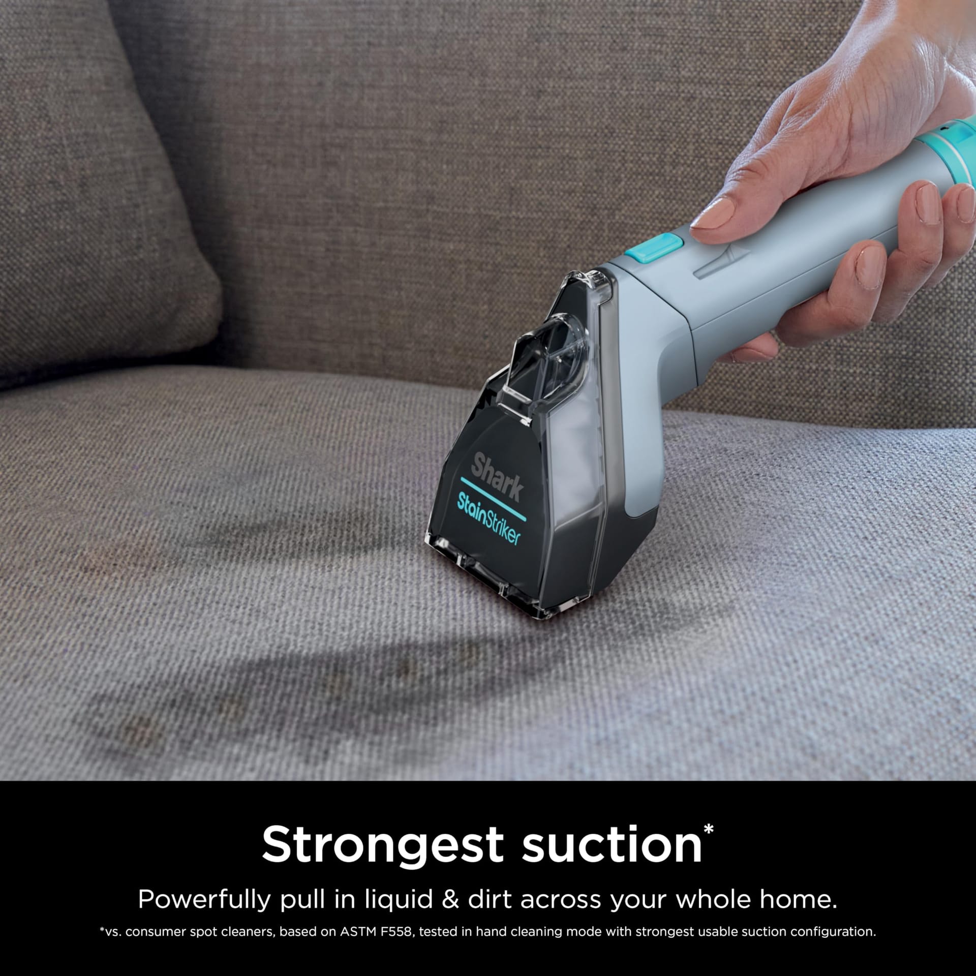 Shark StainStriker Portable Carpet Cleaner Machine with Dual-Activated Solution and Cleaning Accessories, Nordic Blue - Review Image 2
