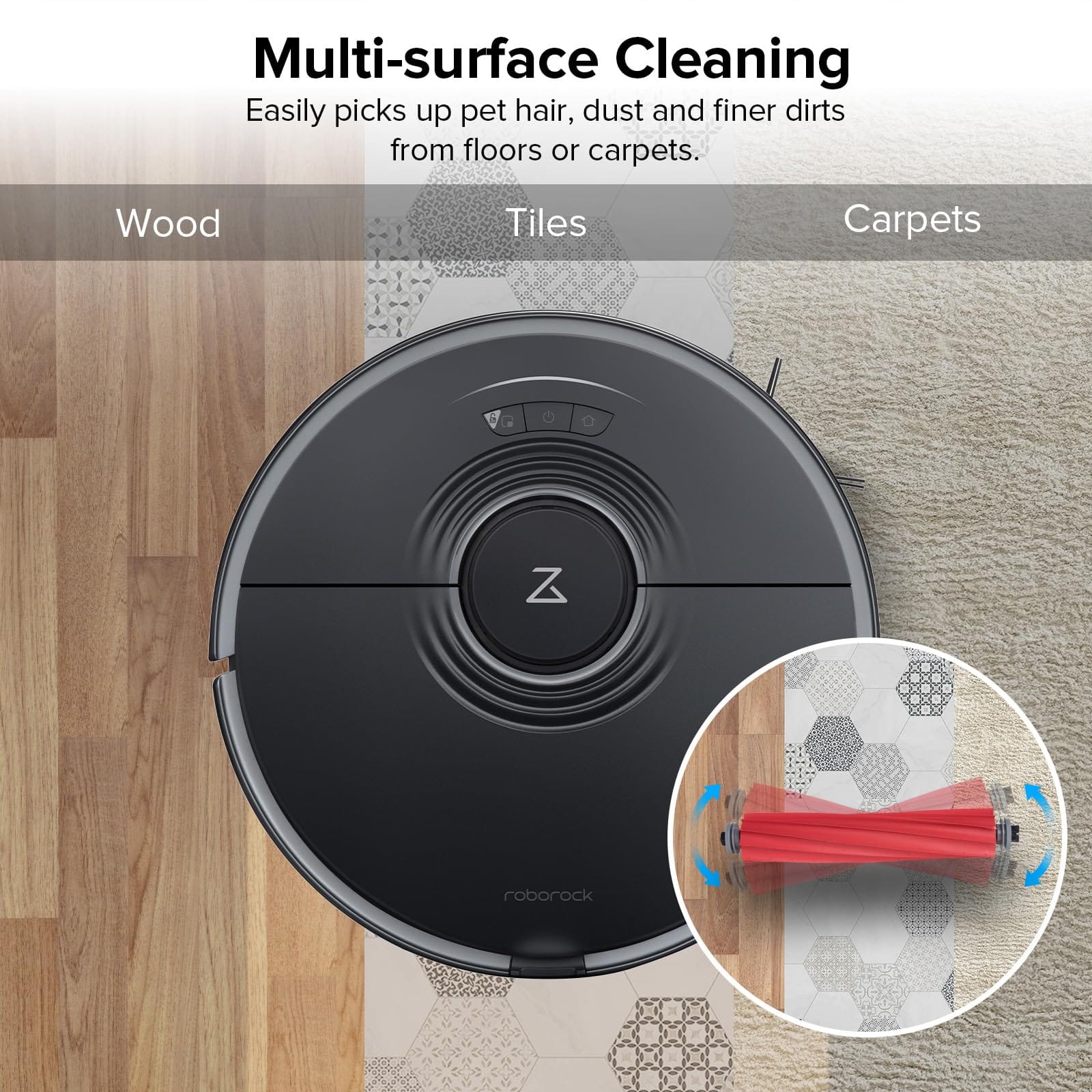 Roborock S7 Rubber Main Brush Replacement Kit for Q Revo Series Robot Vacuums - Review Image 3