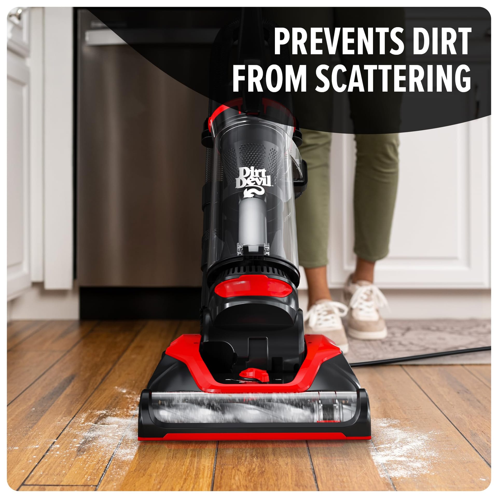 Lightweight Dirt Devil Ud76300V Bagless Upright Vacuum Cleaner for Carpet and Hard Floors with Extended Reach and Powerful Suction - Review Image 3