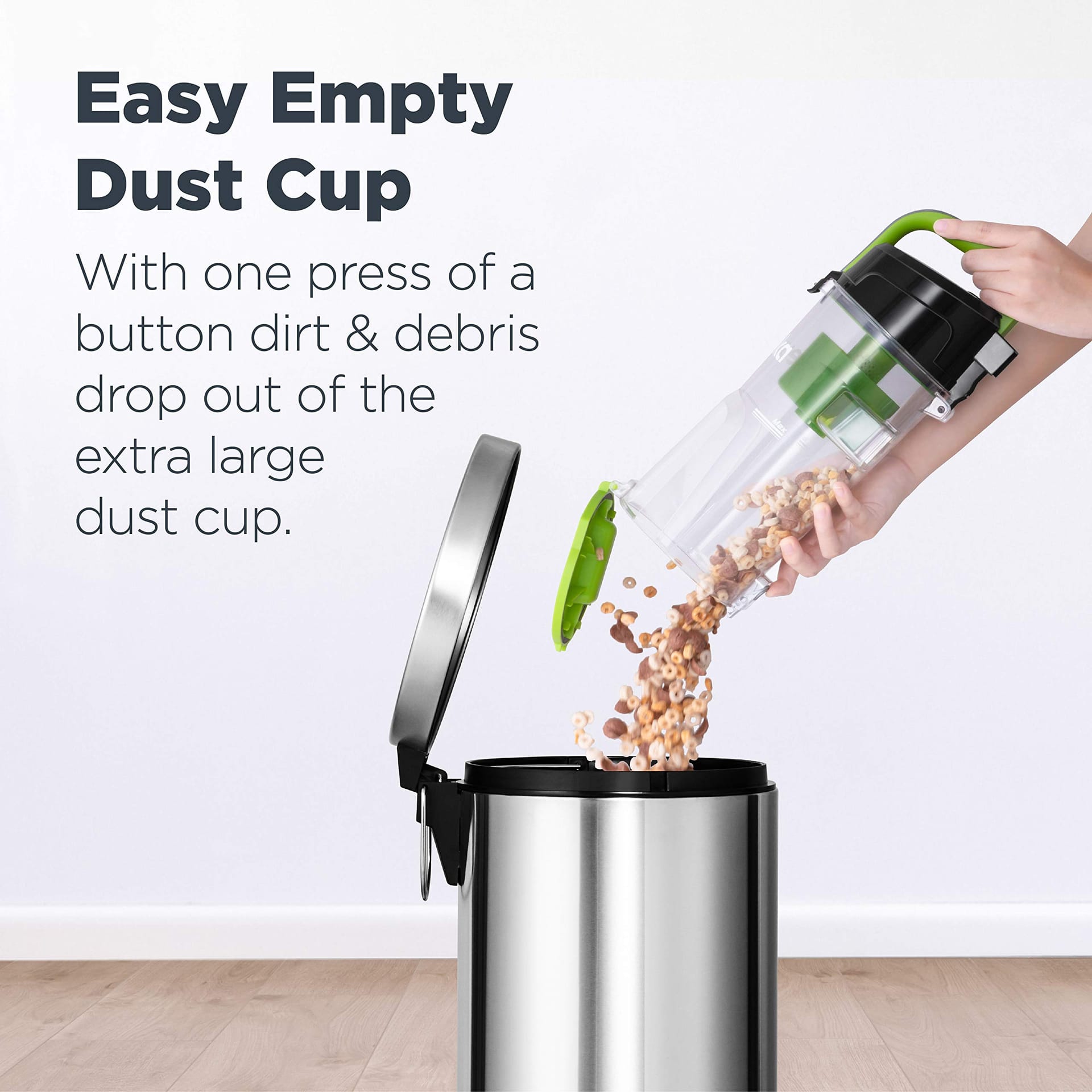 Eureka Airspeed Ultra-Lightweight Compact Bagless Vacuum Cleaner - Powerful Suction for Hardwood Surfaces, Neu10Ae4, Red - Review Image 3