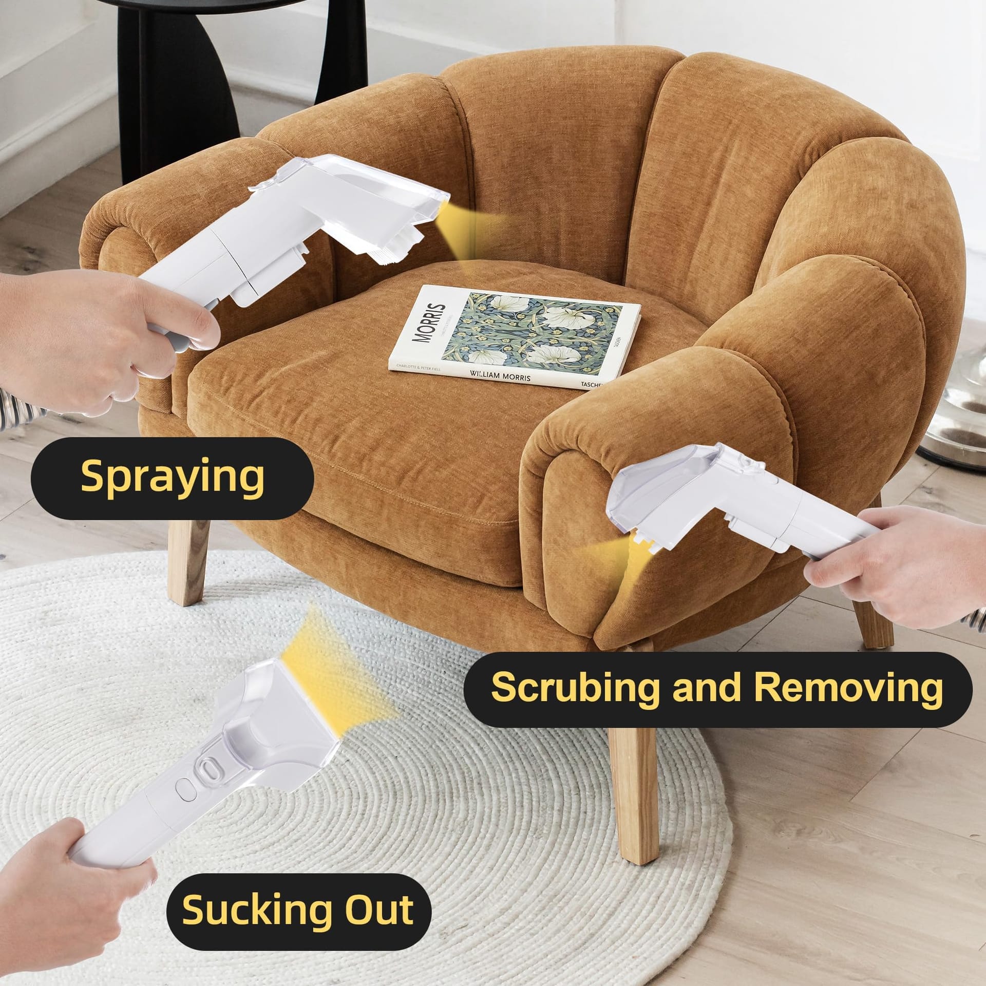 WECLEAN C1 Portable Upholstery and Carpet Cleaner with Powerful Suction - Review Image 3