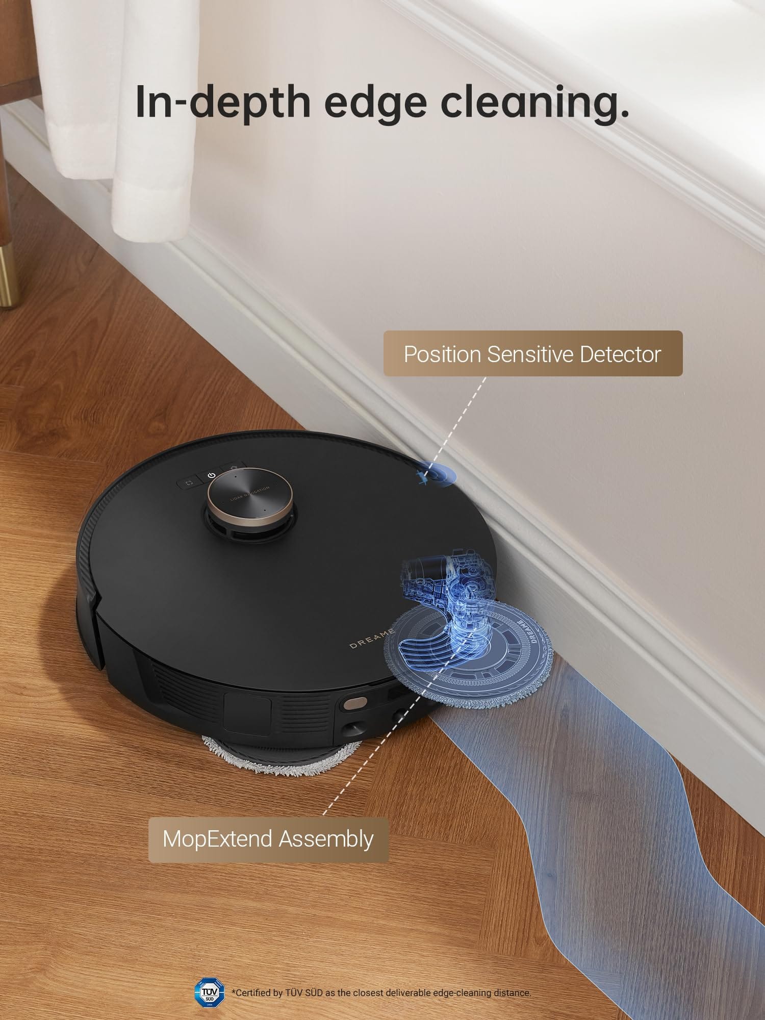 Dreame L20 Ultra Robot Vacuum & Mop with Mop-Extend, 7000Pa Suction, Self-Emptying & Refilling, Ai Obstacle Avoidance - Review Image 3