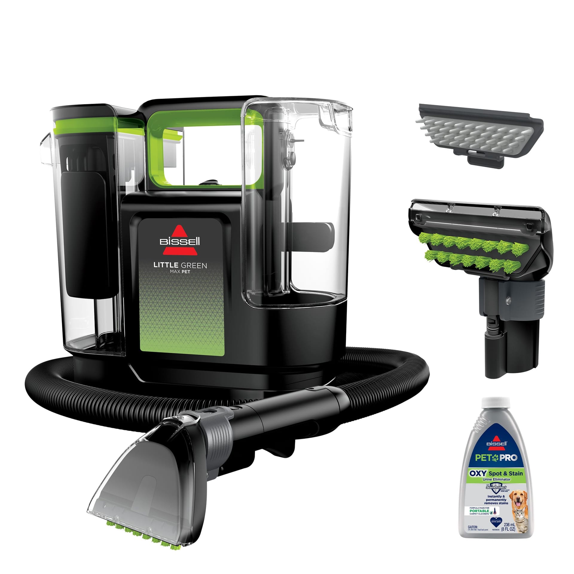 Bissell® Little Green® Max Pet Portable Carpet & Upholstery Deep Cleaner with Self-Cleaning Tough Stain Tool
