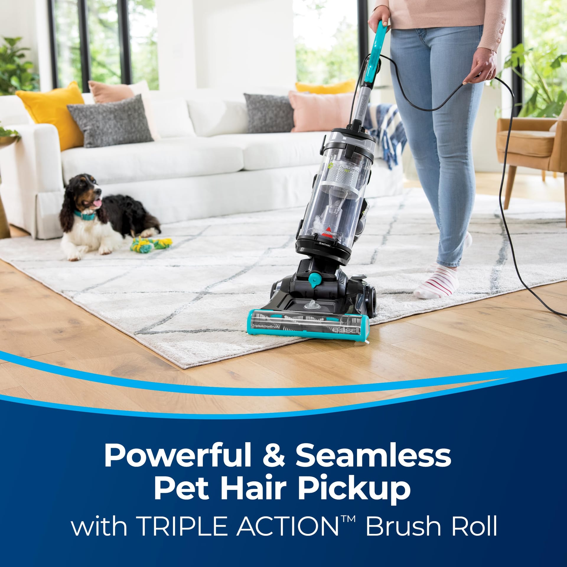 Bissell Cleanview Swivel Pet Reach Full-Size Vacuum Cleaner with Quick Release Wand and Swivel Steering - Review Image 2