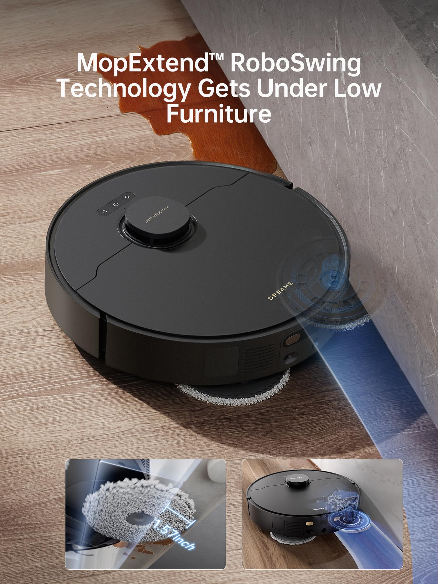 Ultra Powerful Dreame X40 Robot Vacuum with Self-Emptying Base and Liftable Mop - Review Image 4