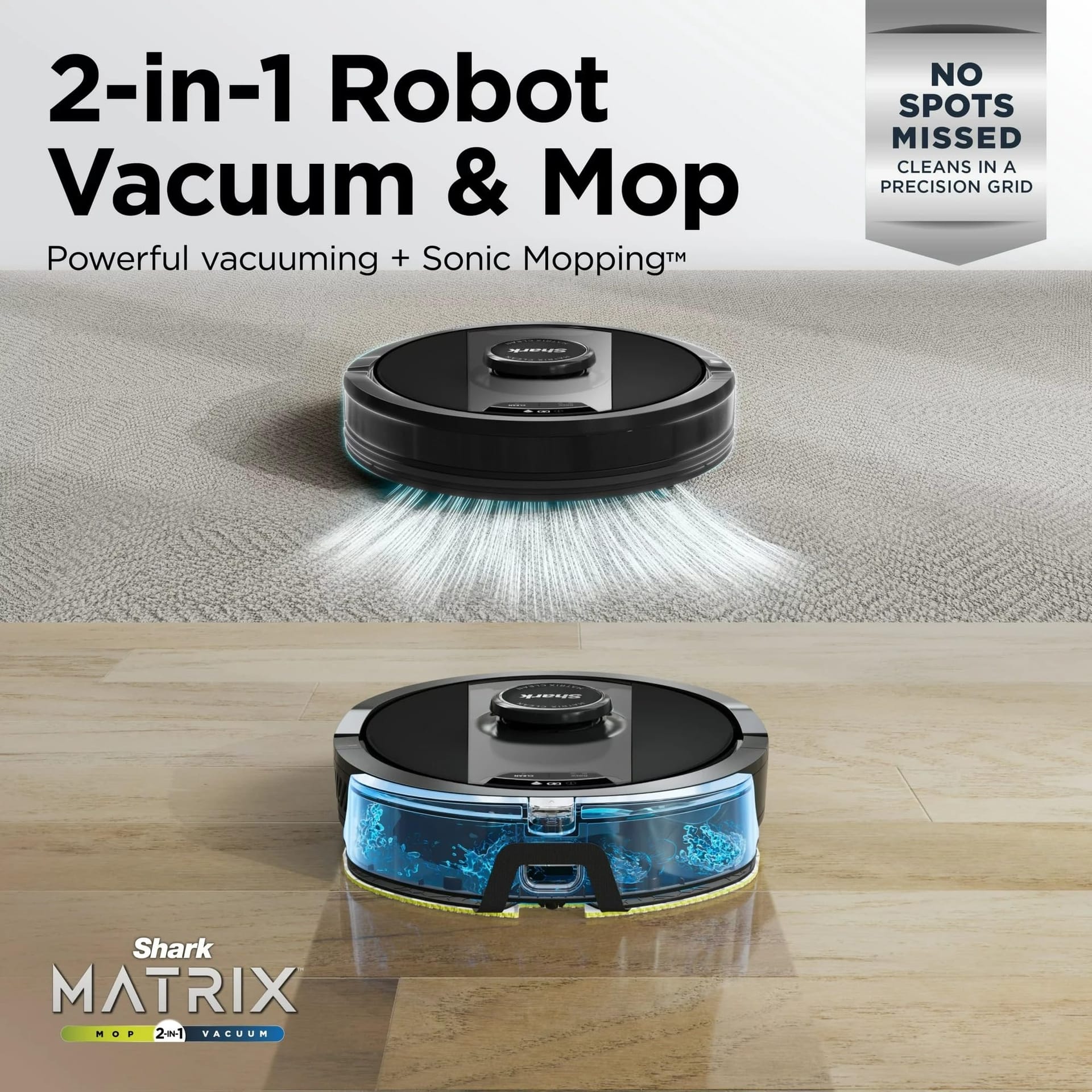 Shark RV2400WD IQ Robot Vacuum and Mop with Sonic Mopping for Pet Hair, Carpets, and Hard Floors, Alexa Compatible - Black/Silver (Renewed) - Review Image 2