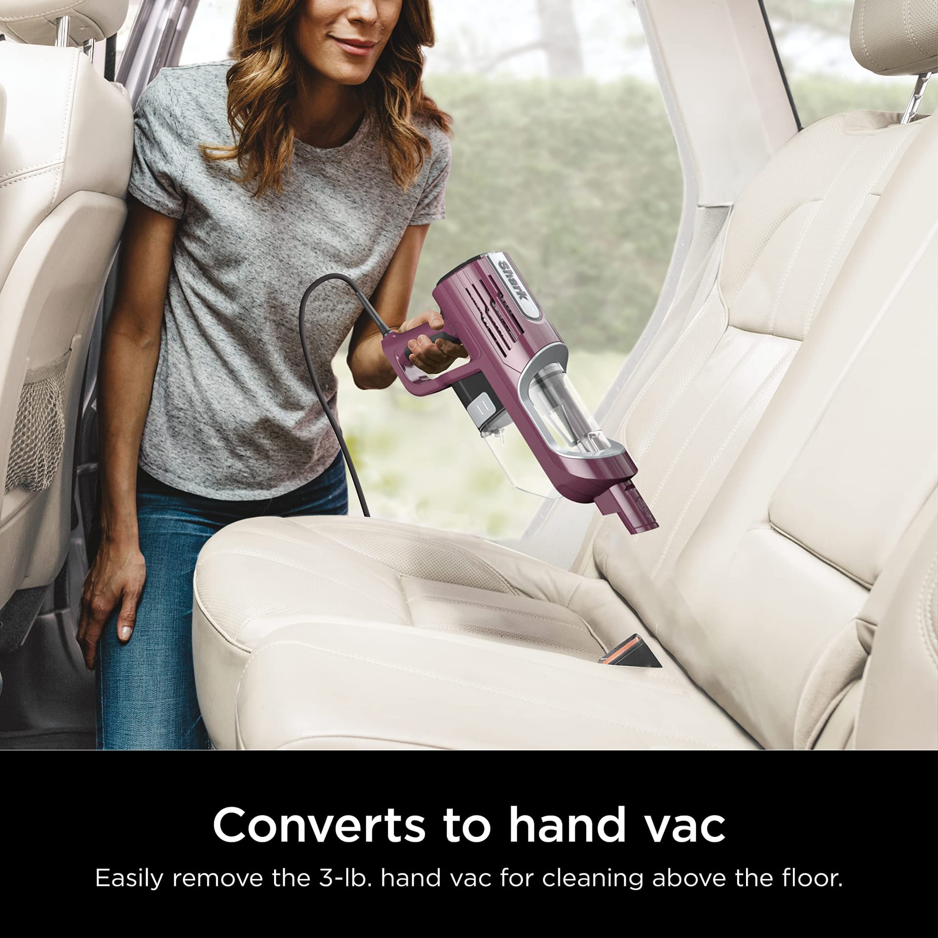Ultra-Light Corded Stick Vacuum with Powerfins Hairpro and Odor Neutralizer Technology, Crevice & Upholstery Tool, Precision Duster - Wine Purple (Renewed) - Review Image 3