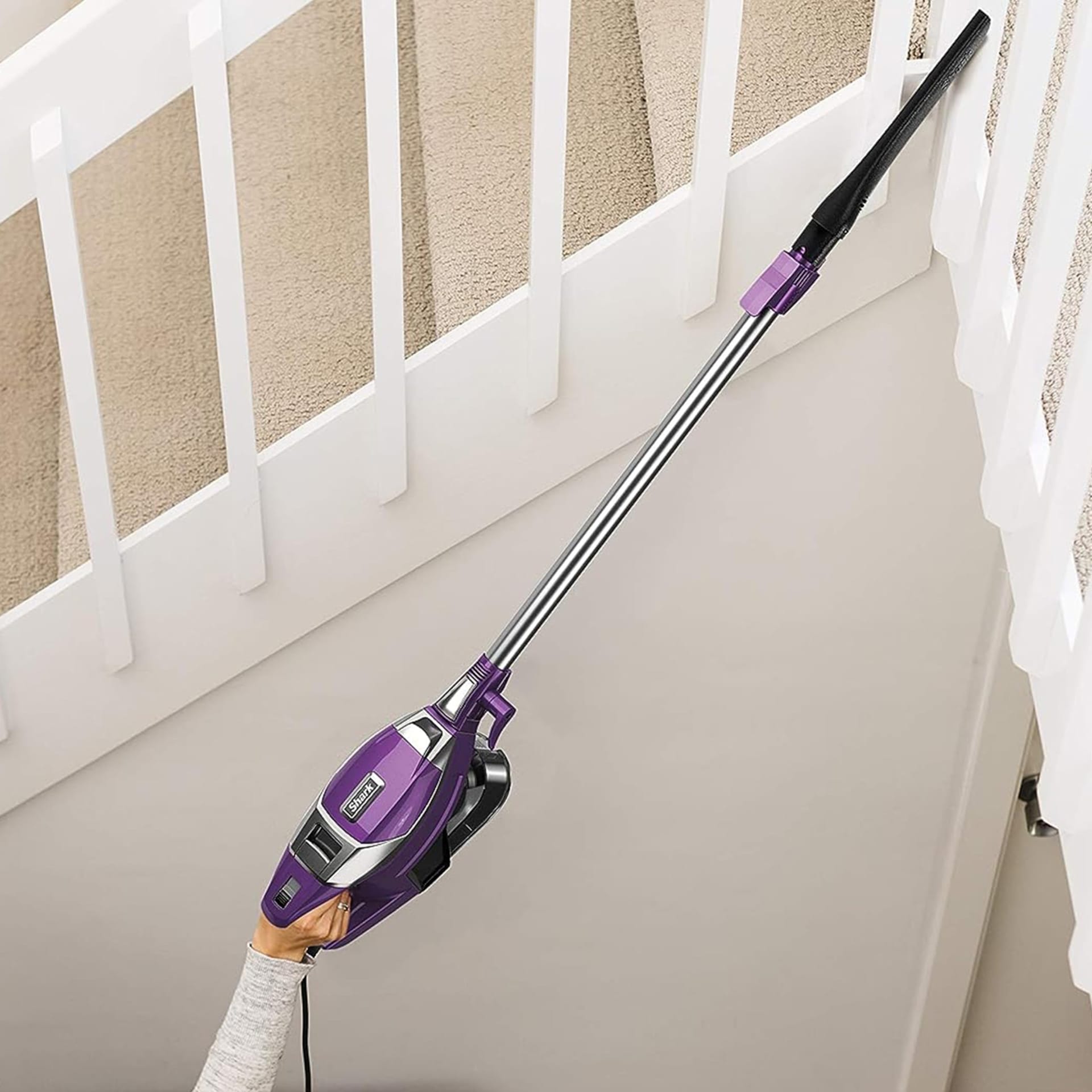 Shark Zs351 Rocket Corded Ultra-Light Vacuum with Zero-M Anti-Hair Wrap Technology, XL Dust Cup, Hand Vacuum Mode, Swivel Steering - Plum Purple - Review Image 4