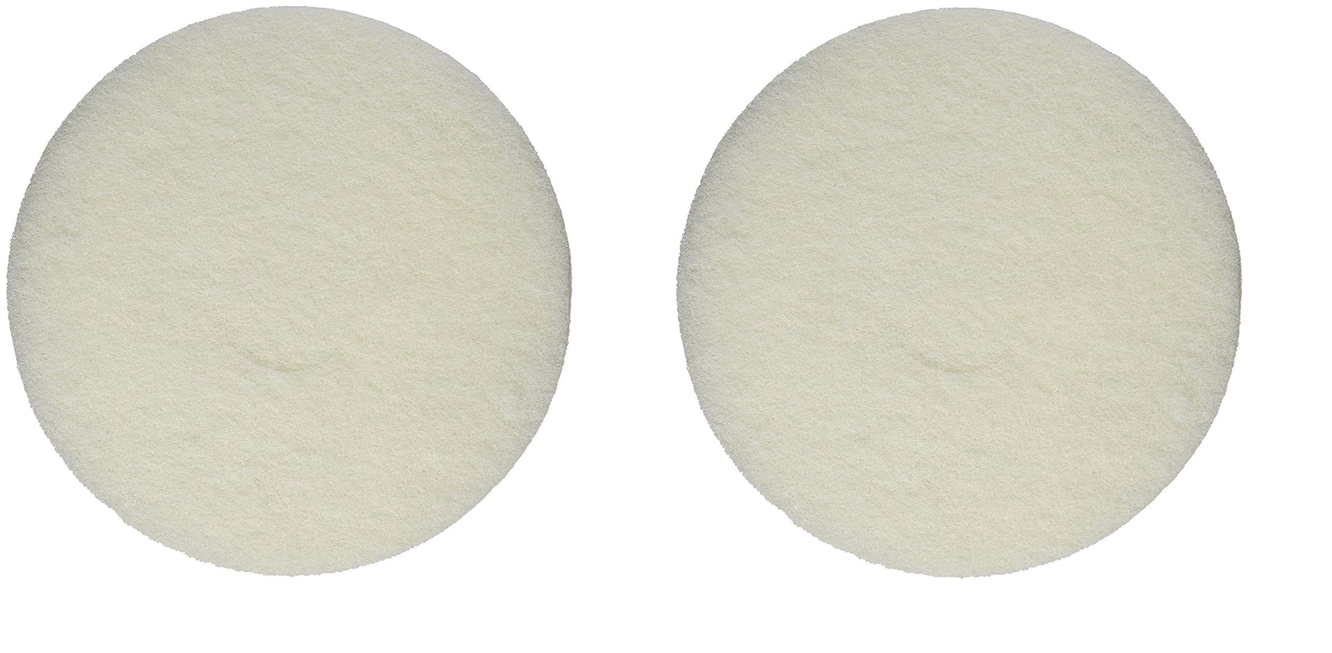 Genuine Oreck Polishing Pads 2 Pack, White Orbitor Compatible