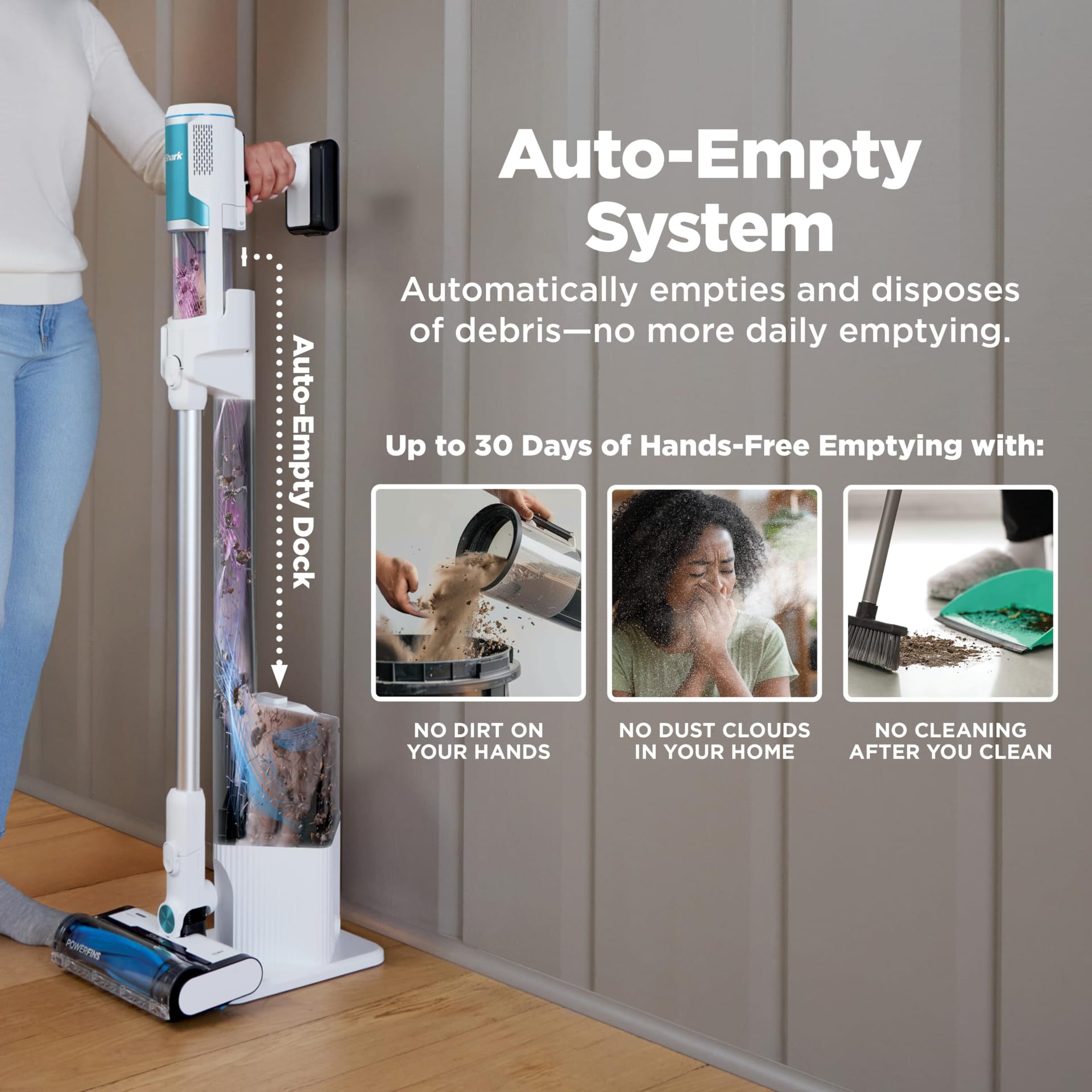 Lightweight Shark Clean & Empty Cordless Stick Vacuum Cleaner with Auto-Empty System - Review Image 2