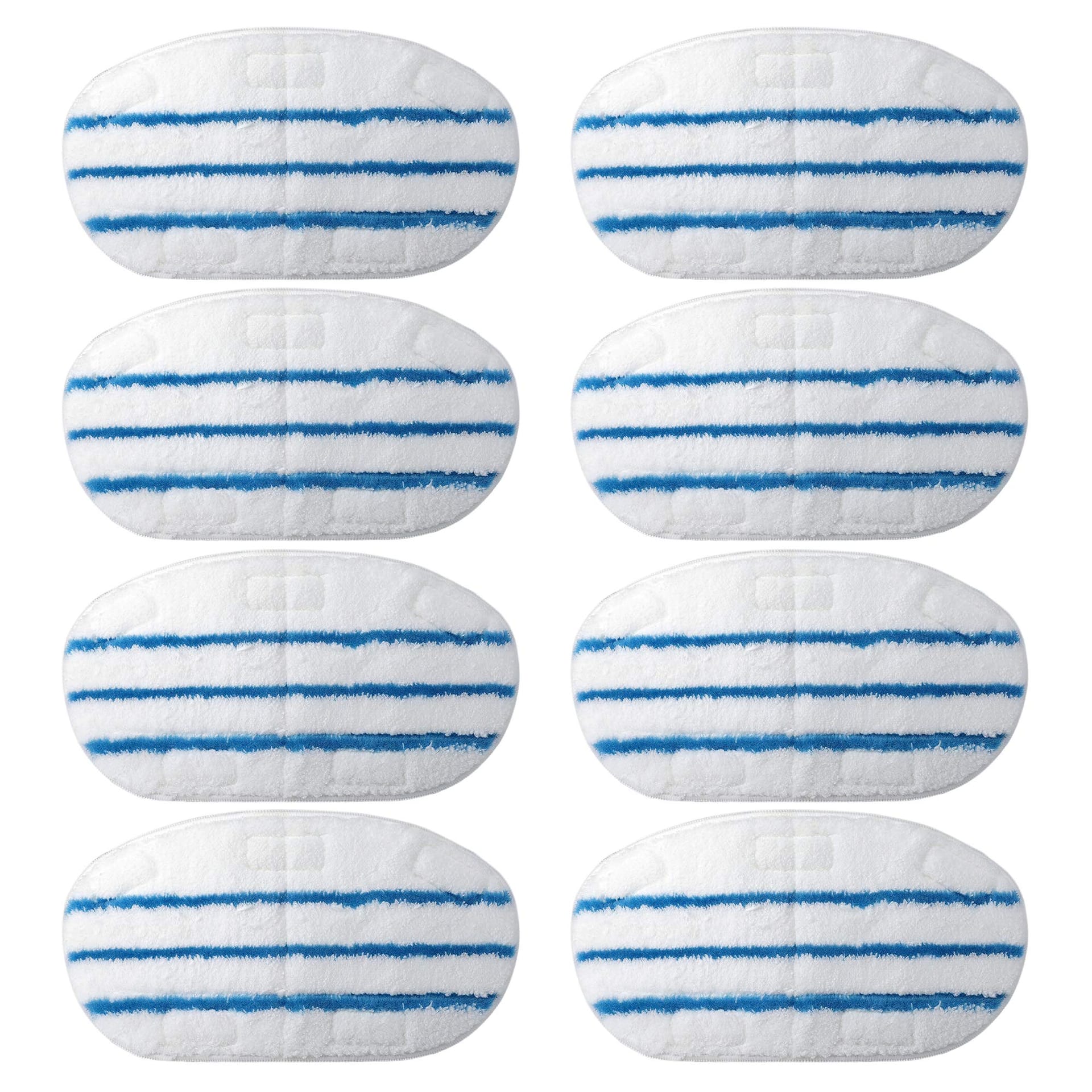 8-Pack Washable Reusable Microfiber Steam Mop Pads for Pursteam Thermapro 10-in-1 Steam Mop by Flammi