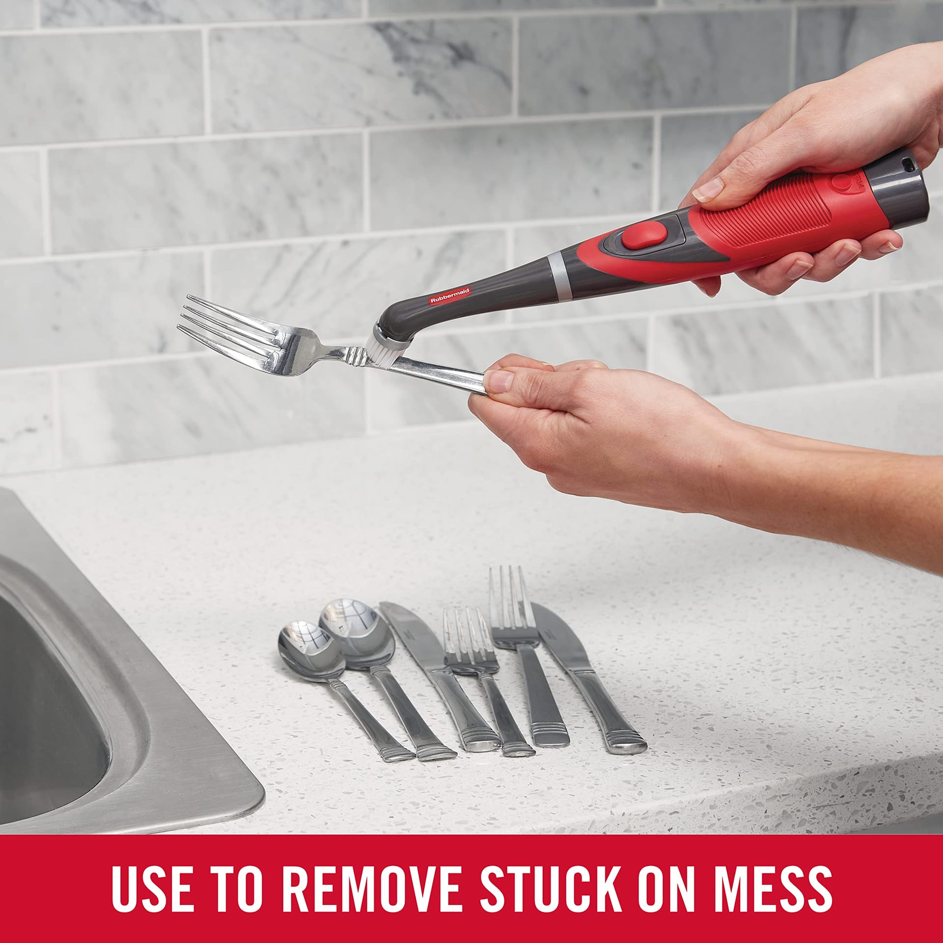 Rubbermaid Reveal Power Scrubber 18-Piece Kit, Cordless Electric Scrub Brush for Home, Kitchen, Bathroom, Grout, Tile, Shower, Tub - Review Image 4