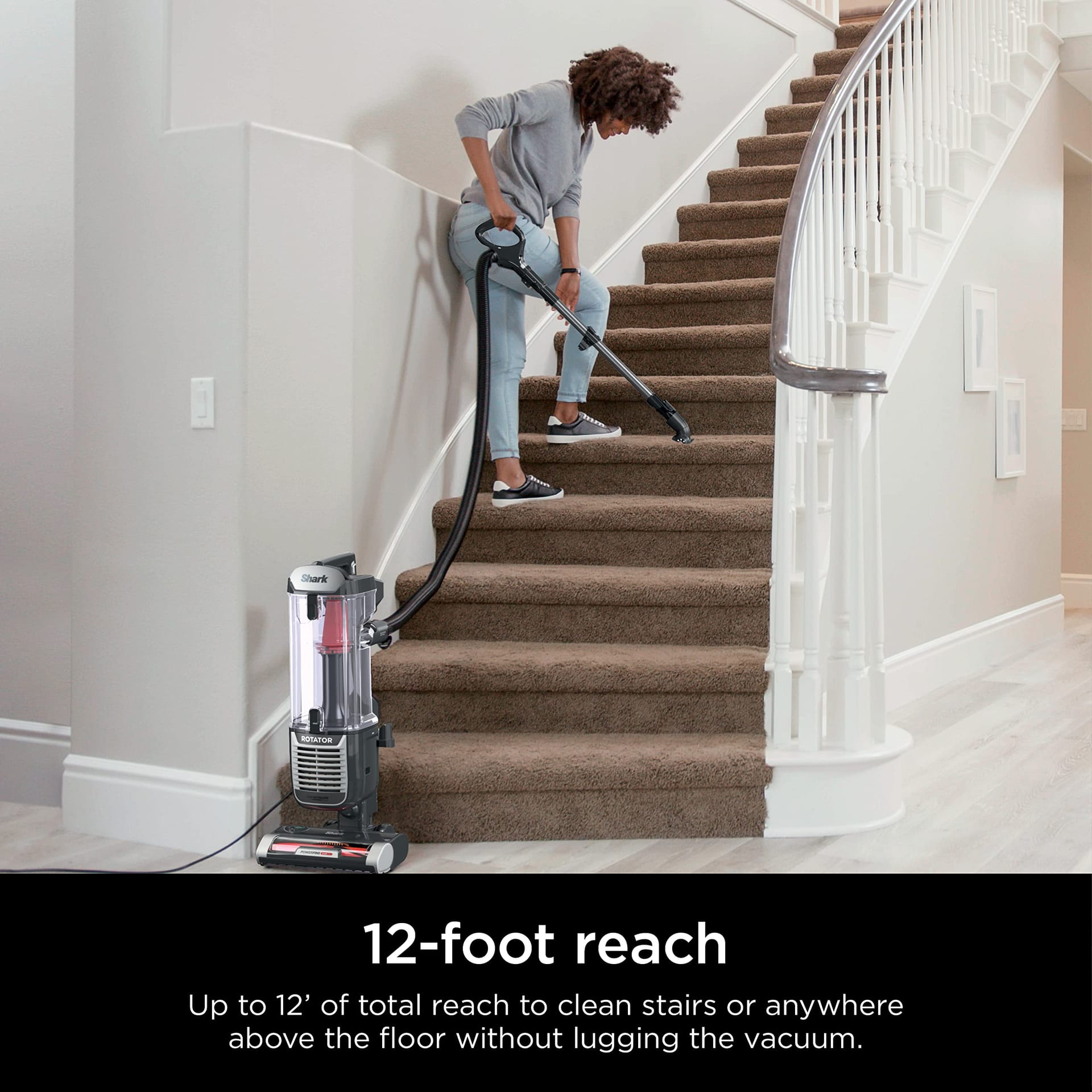 Shark Rotator Pet Upright Vacuum with Powerfins Hairpro & Odor Neutralizer Technology, Charcoal - Powerful Suction, 3XL Dust Cup - Review Image 3