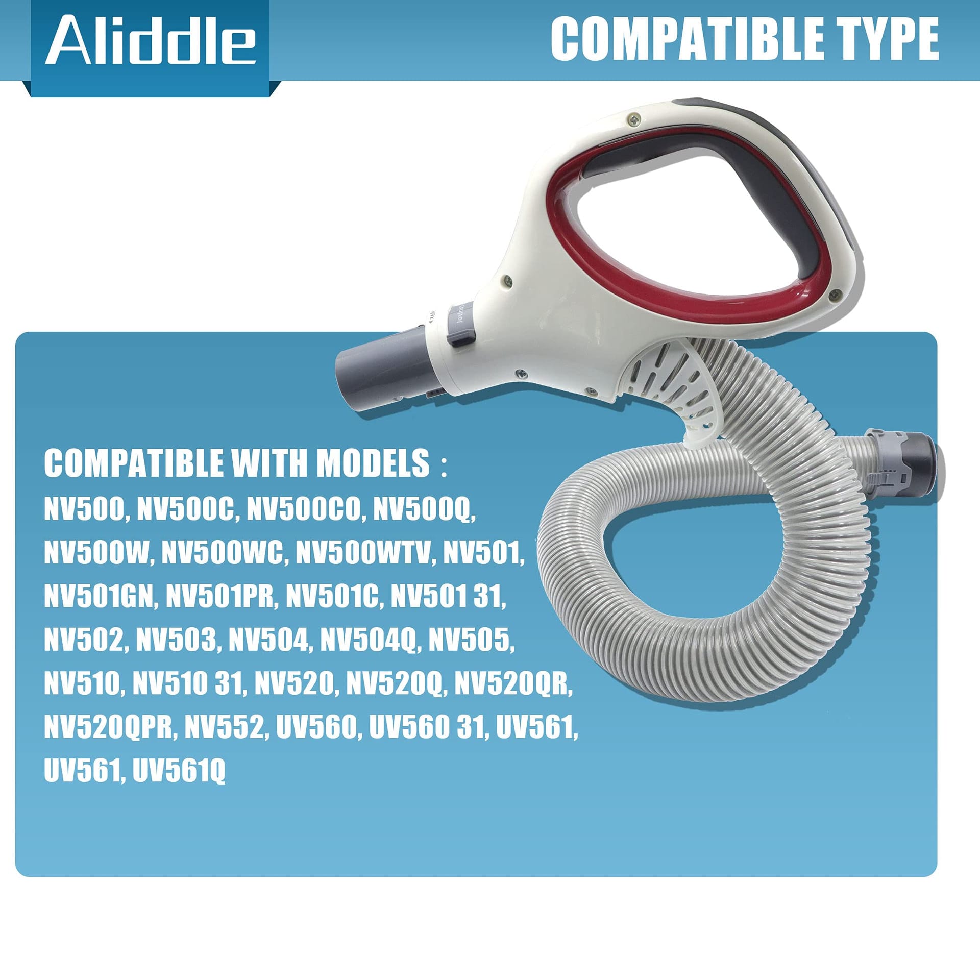 Upgraded Replacement Shark Rotator Professional Lift-Away Hose Handle - Compatible with Models NV500 NV501 NV501C NV502 NV505 NV510 NV520 NV520Q NV520QR NV520QPR UV560 (Red) - Review Image 2