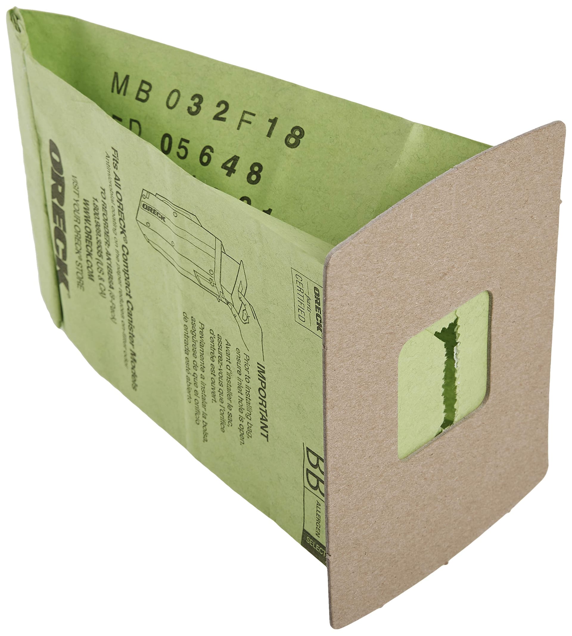 Oreck Genuine Buster B Canister Vacuum Paper Bags, 8-Pack AK1BB8A Green - Compatible with Oreck BB900-DGR - Review Image 2