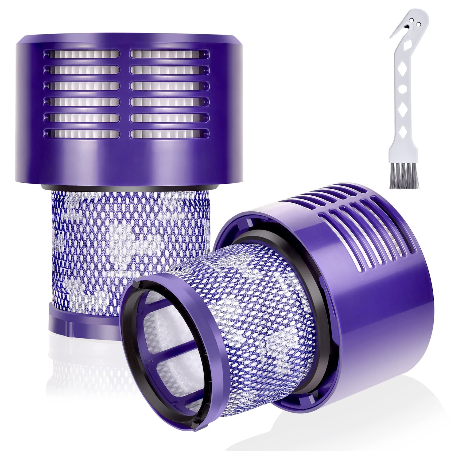 Leadaybetter Replacement Filters for Dyson V10 Cyclone Series - 2 Pack Filters and 1 Clean Brush