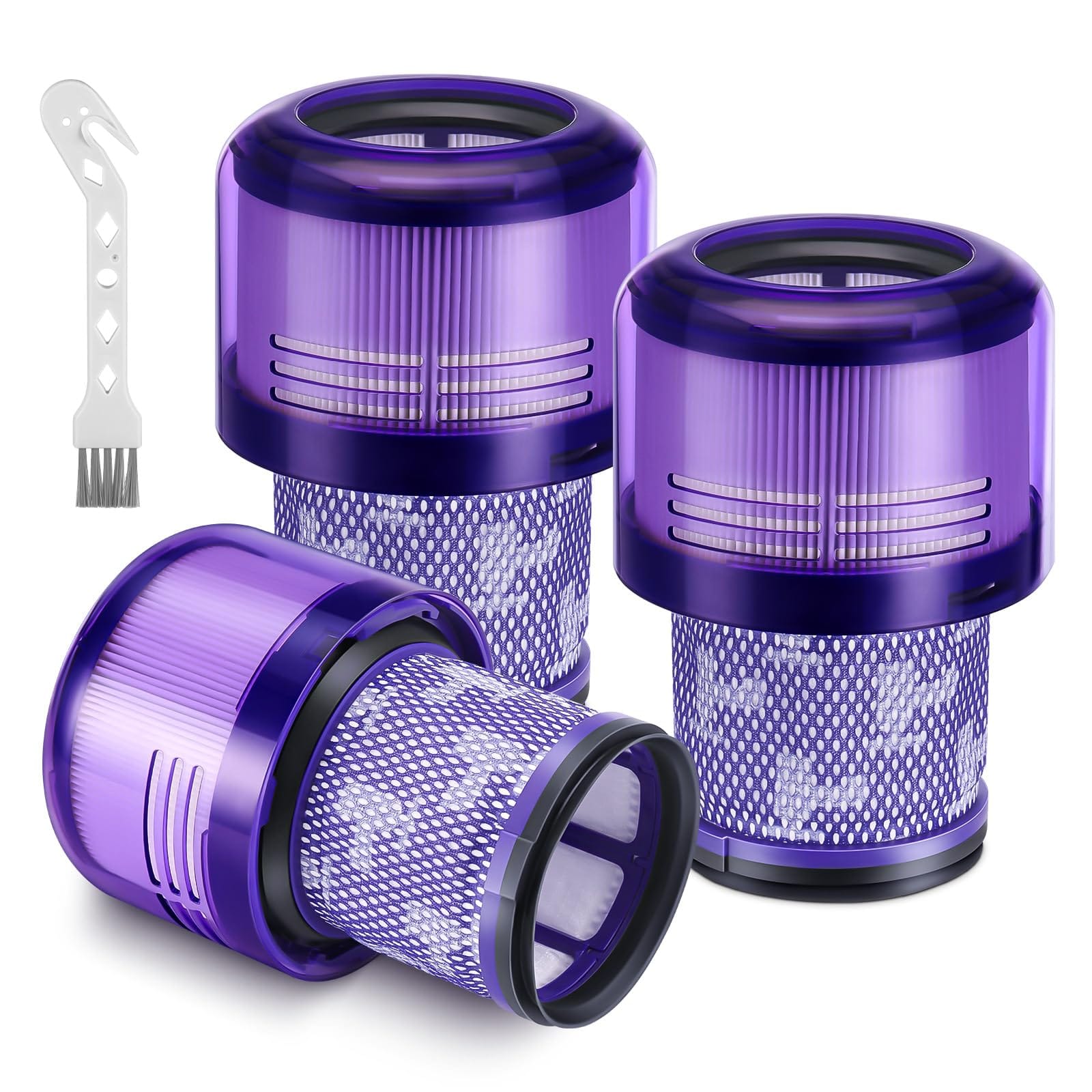 HEPA Filter 3 Pack Replacement for Dyson V11, Compatible with Animal Torque Drive V15 Detect Cordless Vacuum, Part # 970013-02