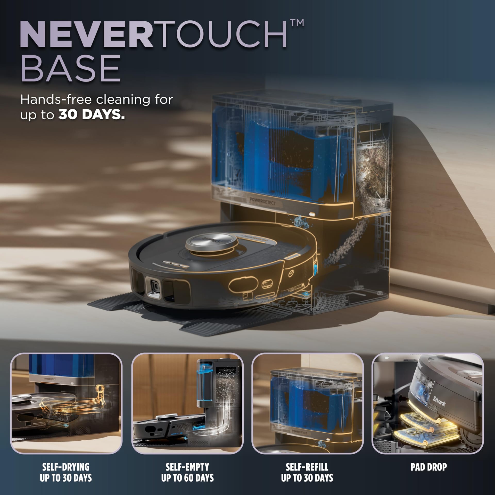 Shark Powerdetect Nevertouch Robot Vacuum & Mop Combo with Self-Emptying & Self-Refilling - Review Image 2