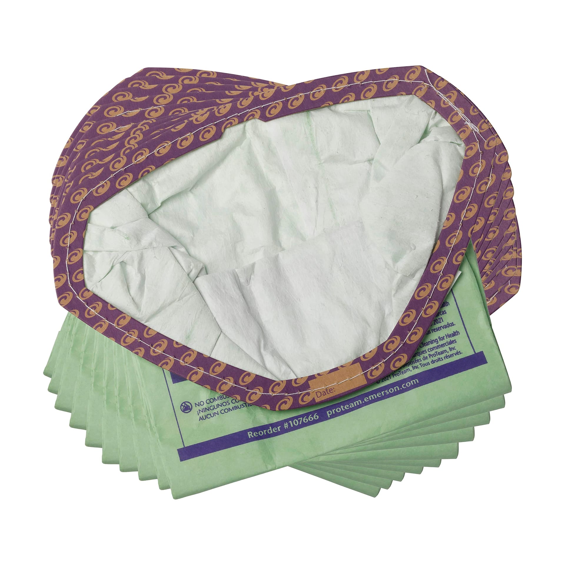 Genuine ProTeam GoFit 3 Intercept Micro Filter Bags, 3 Quart Backpack Vacuum Bags, 10 Pack