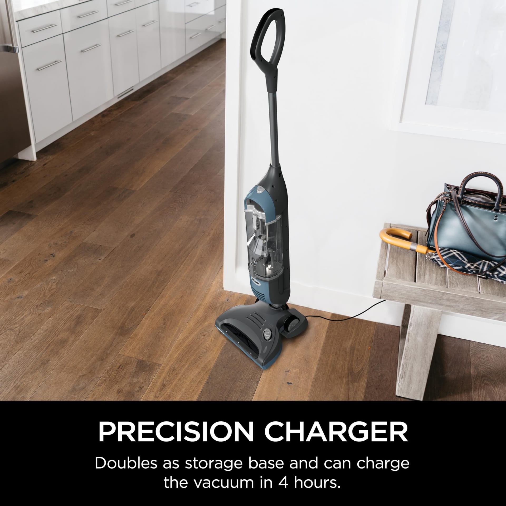 Cordless Stick Vacuum - Shark Freestyle Pro with XL Dust Cup and Precision Charging, Blue - Review Image 3