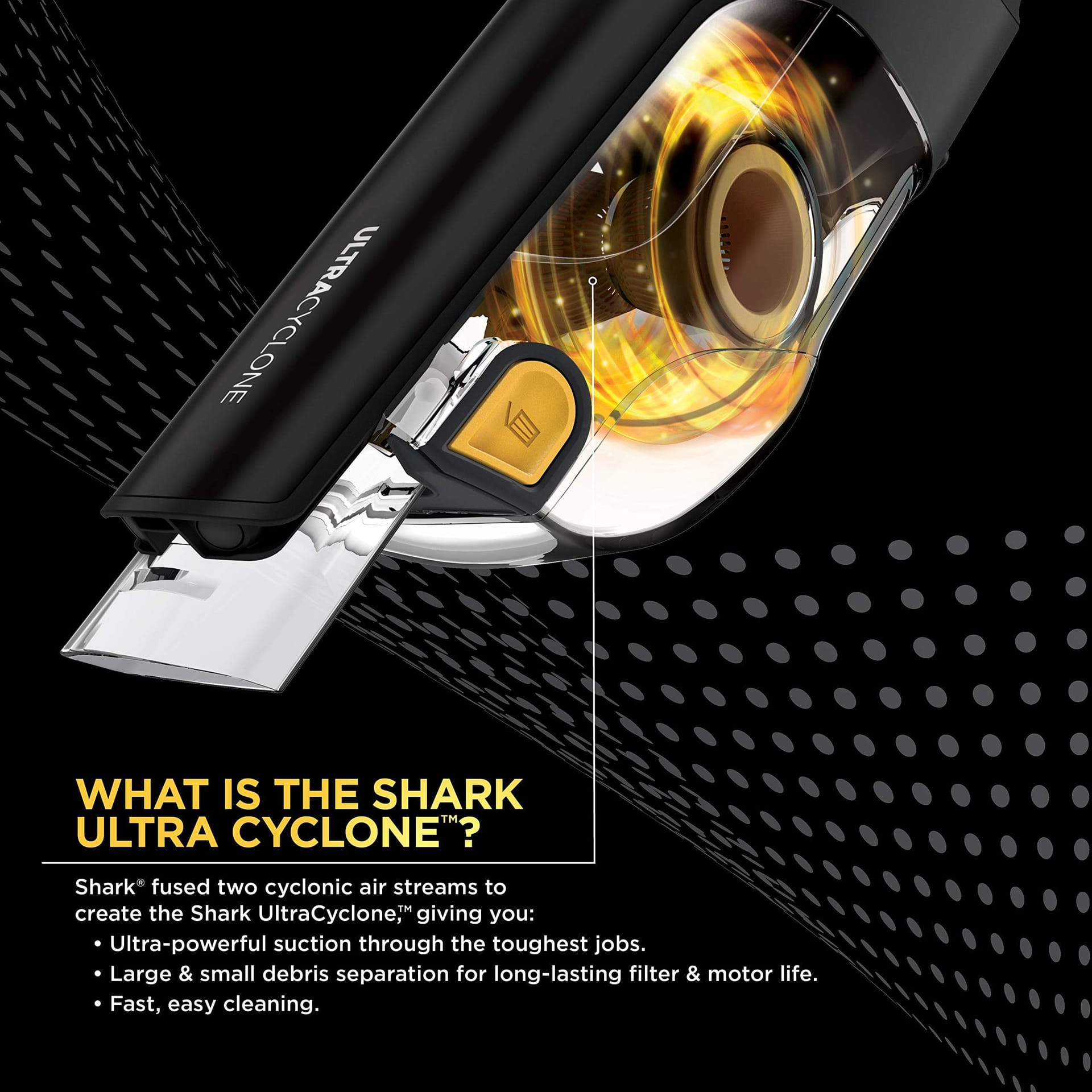 Renewed Shark CH951 Ultracyclone Pet Pro Plus Cordless Handheld Vacuum with XL Dust Cup in Black - Review Image 2