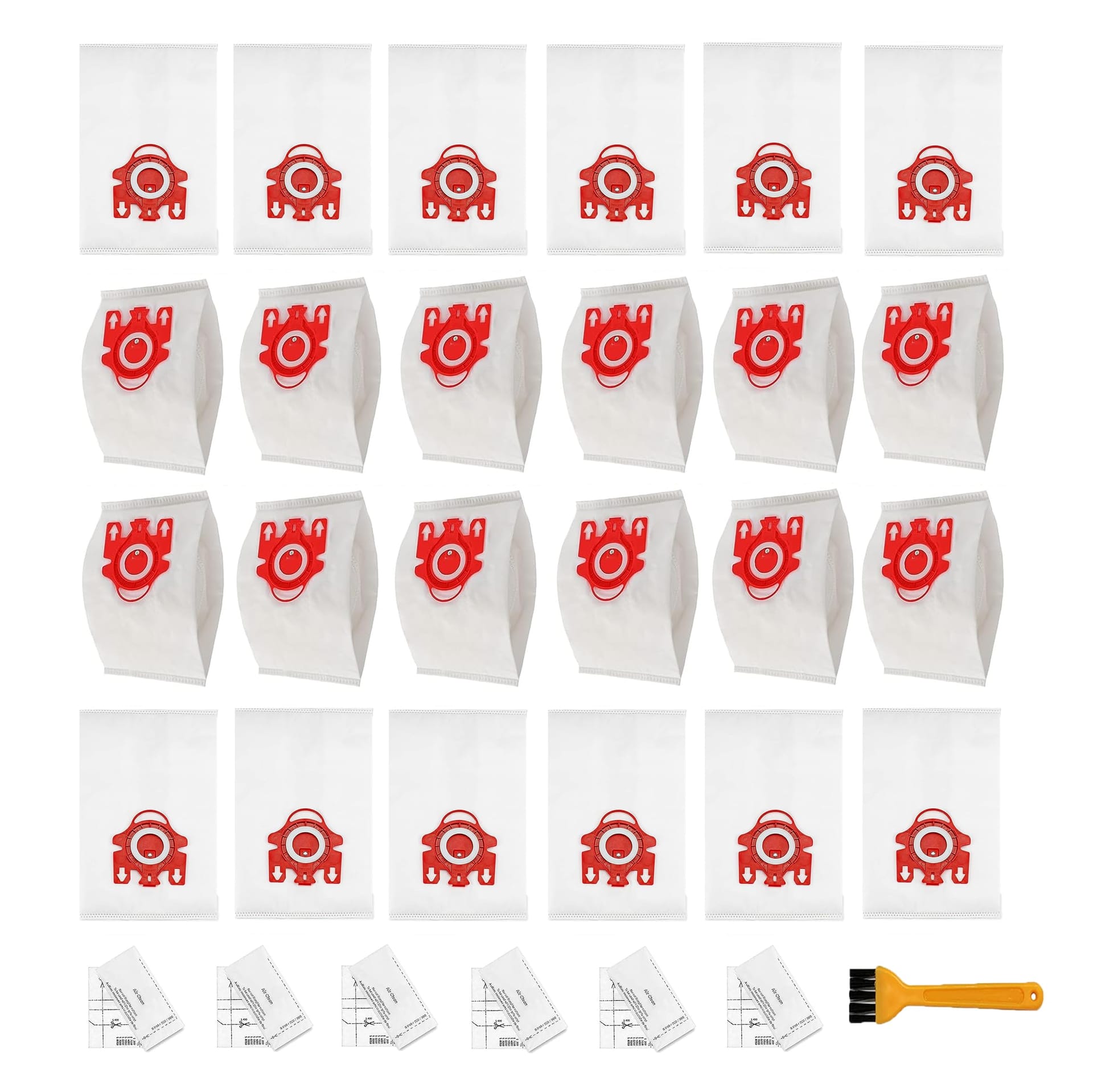 24 Pack HEPA Filter Airclean Vacuum Bag Replacement Kit for Miele FJM Models - Compact C1 C2 Complete C1 Sxxx Series