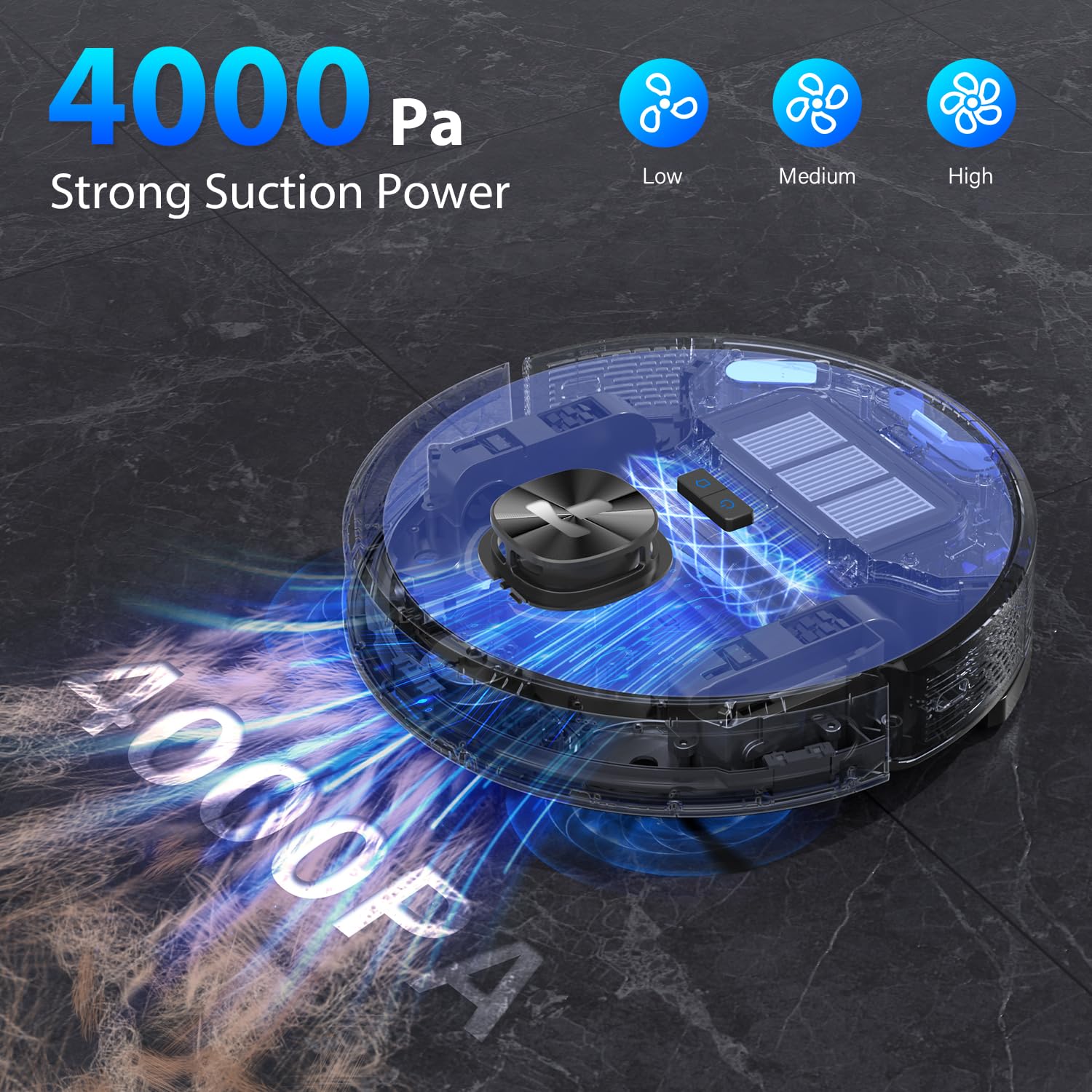 Tikom L9000 Robot Vacuum and Mop Combo with LiDAR Navigation, 4000Pa Suction, Smart Mapping, 14 No-Go Zones - Ideal for Pet Hair, Carpet, and Hard Floors - Review Image 5
