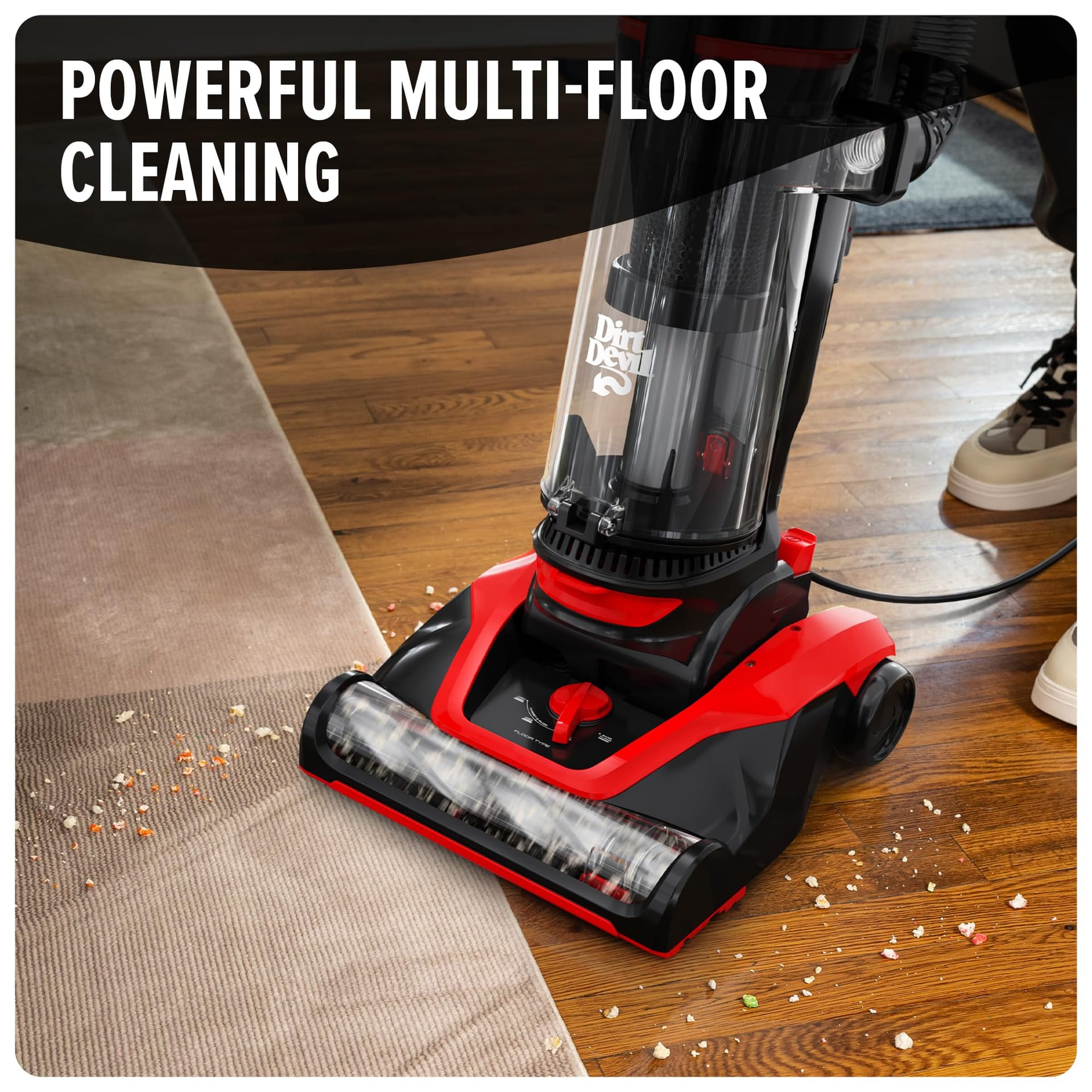 Lightweight Dirt Devil Ud76300V Bagless Upright Vacuum Cleaner for Carpet and Hard Floors with Extended Reach and Powerful Suction - Review Image 2