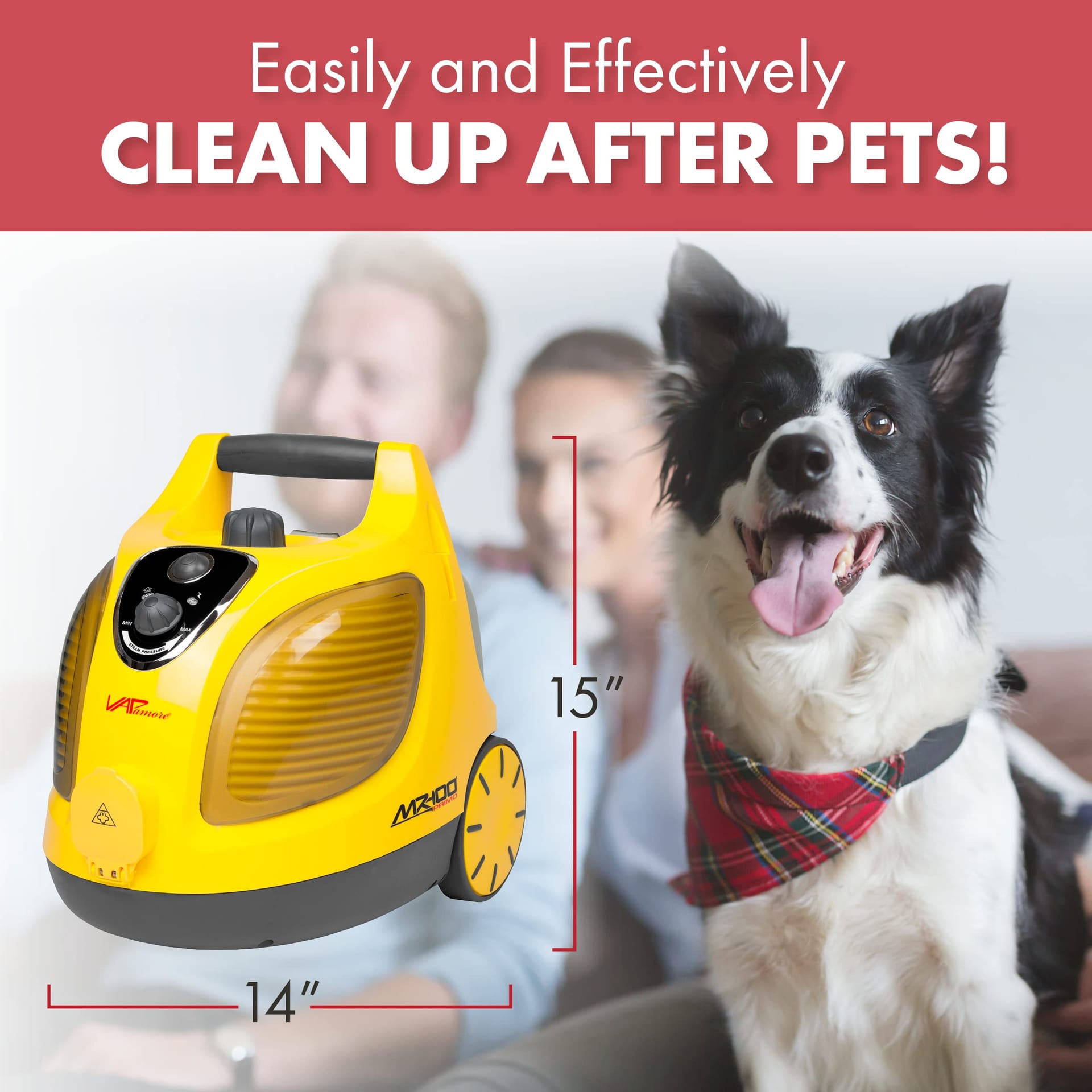 Professional-Grade Vapamore Mr-100 Primo Steam Cleaner with 20 Attachments - Turbo Pet Tool Included - Review Image 5