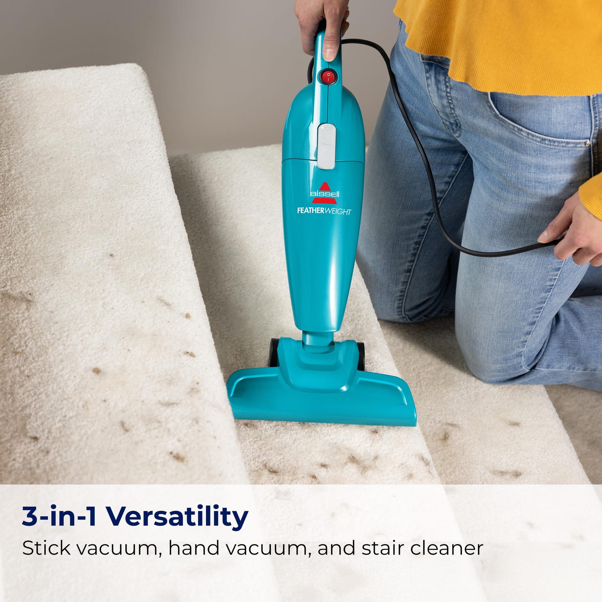 Lightweight Corded Stick Vacuum Cleaner with Crevice Tool by Bissell, Blue - 2033 - Review Image 4