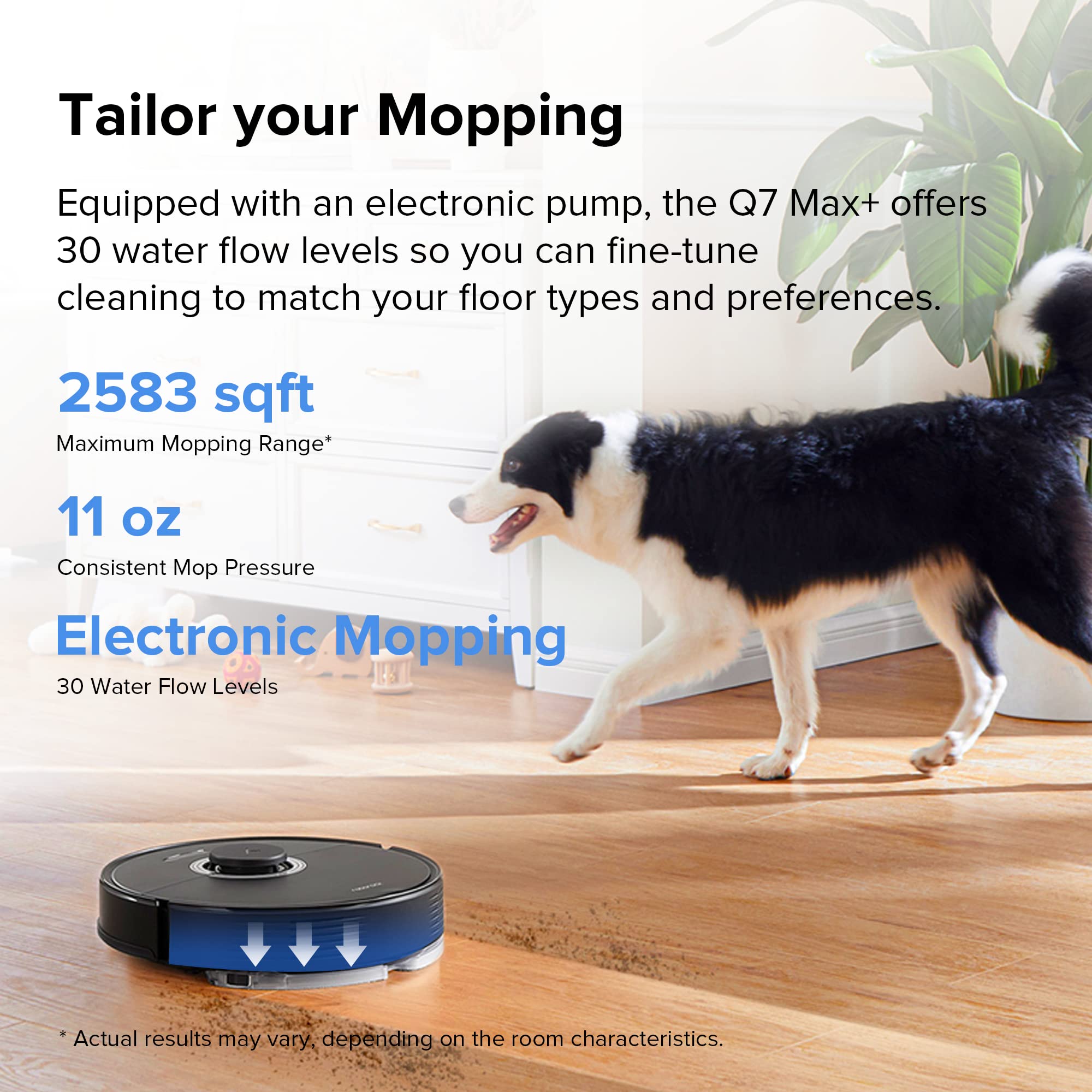 Roborock Q7 Max+ Robot Vacuum With Auto-Empty Dock Pure, 4200Pa Suction, App-Controlled Mopping, 7-Week Hands-Free Cleaning, Alexa Compatible - Review Image 4