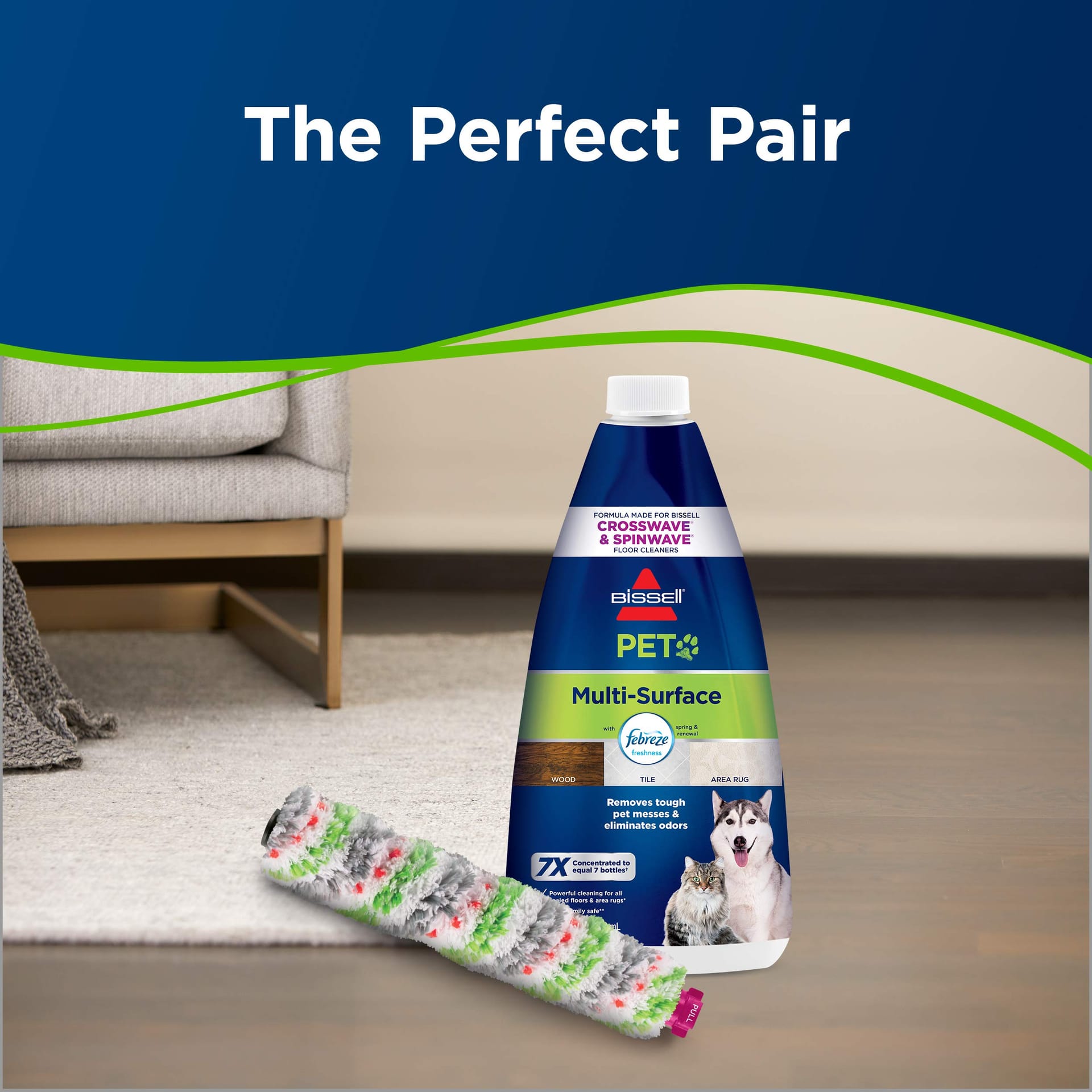 Bissell Tangle-Free Crosswave Multi-Surface Pet Brush Roll for Hardwood Floors - Compatible with Crosswave Models - White 2460 - Review Image 4