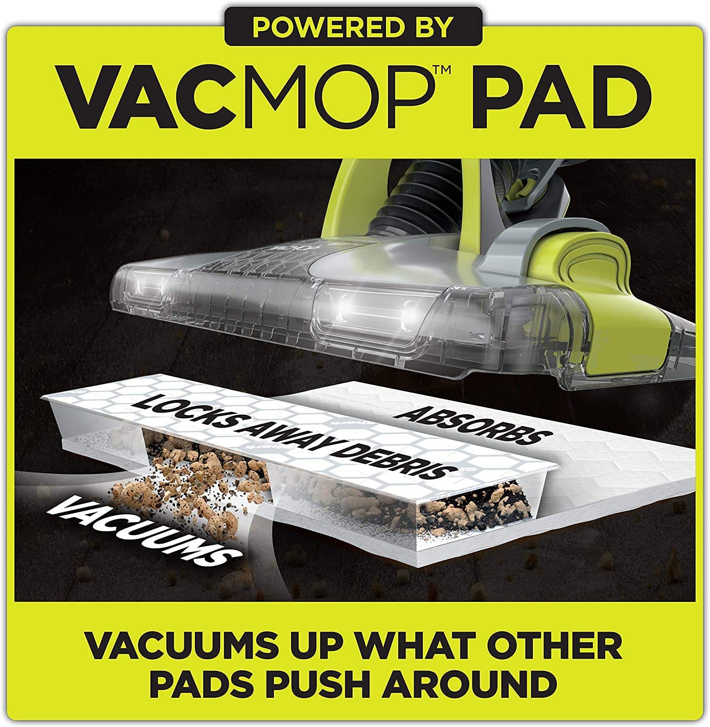 Shark Vacmop Disposable Hard Floor Vacuum And Mop Pad Refills, 80 Count - Clean Floors, No Touch Disposal - Review Image 2