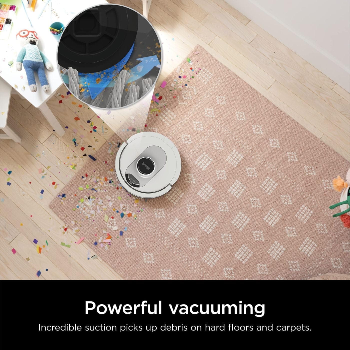 Shark AI Ultra Self-Emptying Robot Vacuum with Matrix Clean Navigation, Home Mapping, 60-Day Capacity - Ideal for Pet Owners and All Floor Types (Silver/Black) - Review Image 2