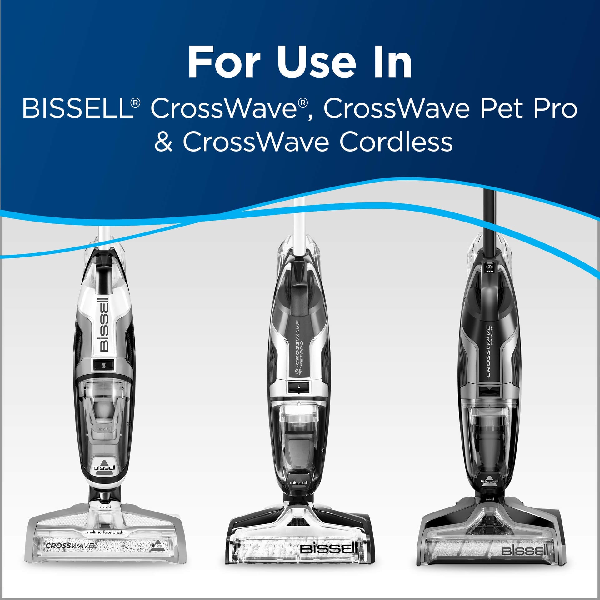 Bissell 1926 Crosswave Wood Floor Brush Roll - Soft-Touch Microfiber - White - Review Image 3
